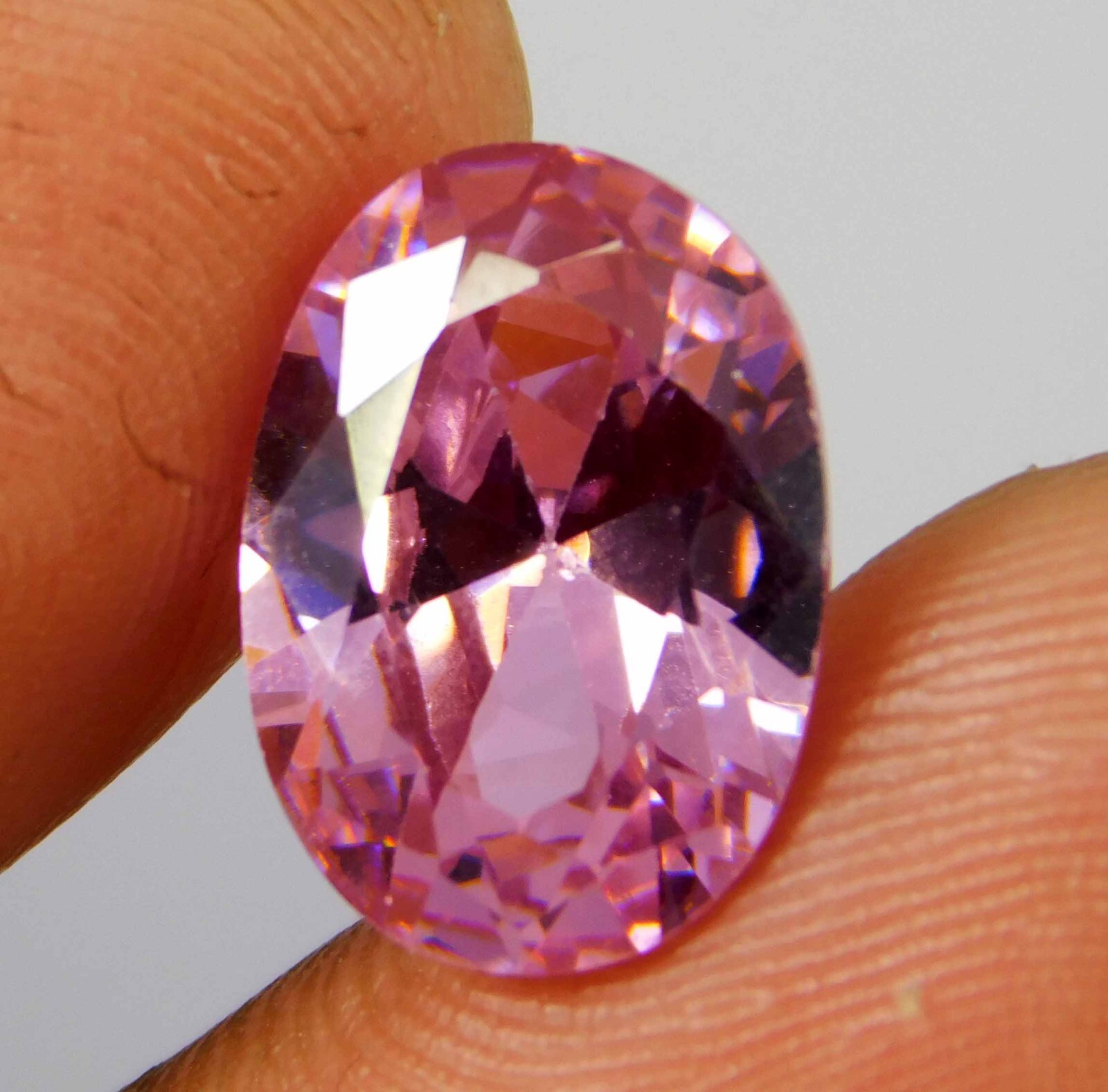 7.55 Ct Natural Cambodian Pink Zircon Oval Cut Loose Gemstone MA3036