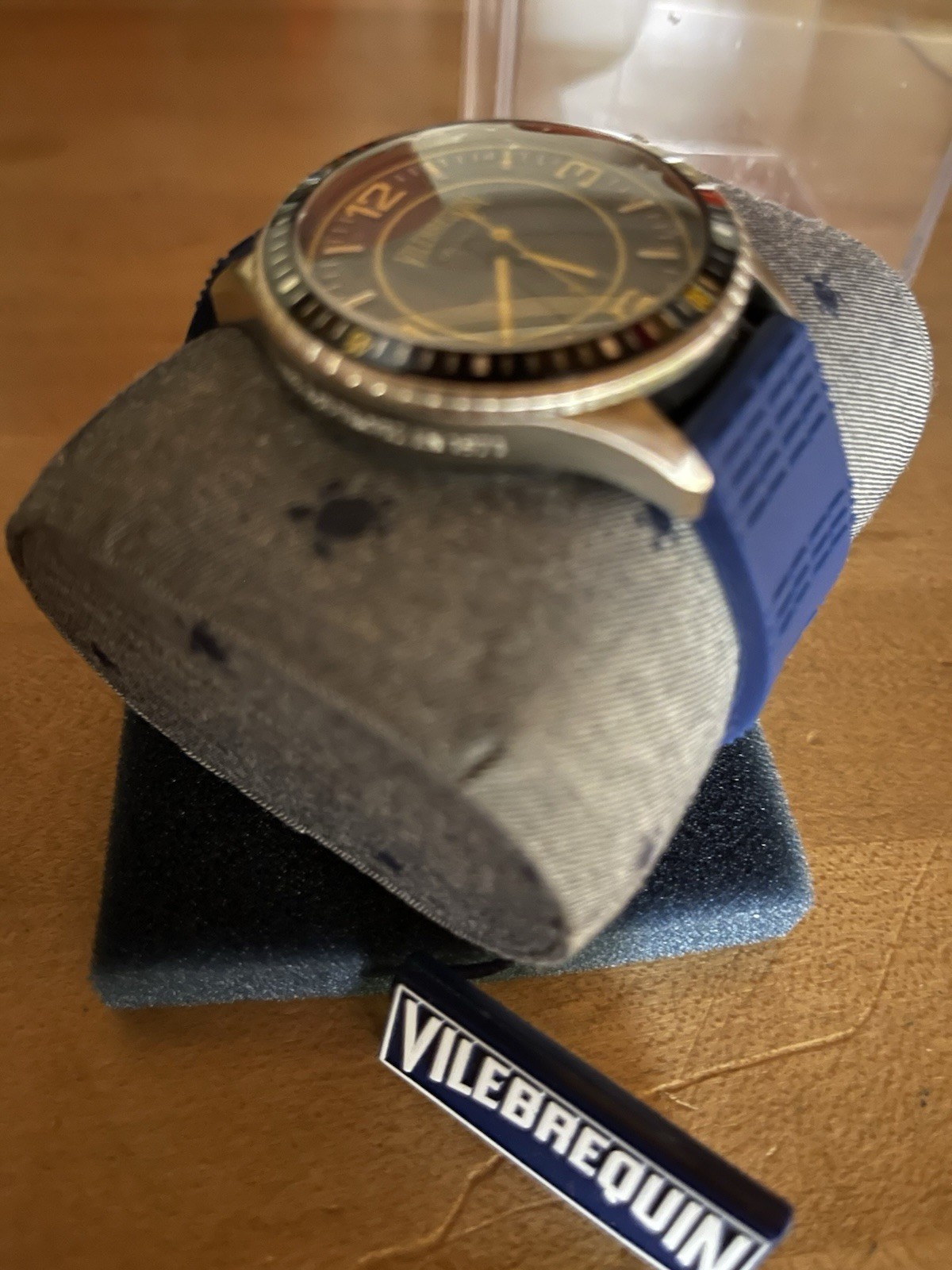 NWT In Box VILEBREQUIN Collection Chronograph Blue Marine Wrist Watch Unisex