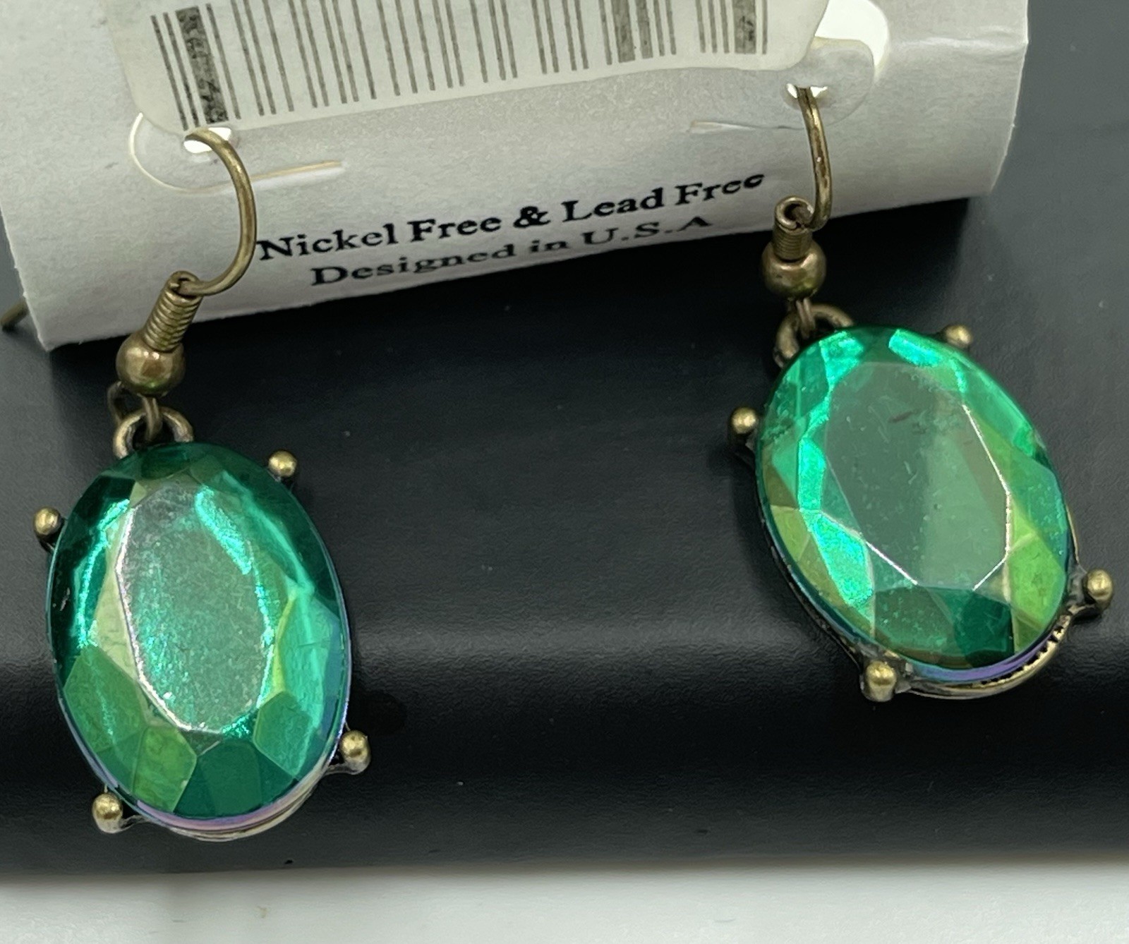 Multi-Color Faceted Rhinestone Statement Necklace & Matching Earring Set FJ-28