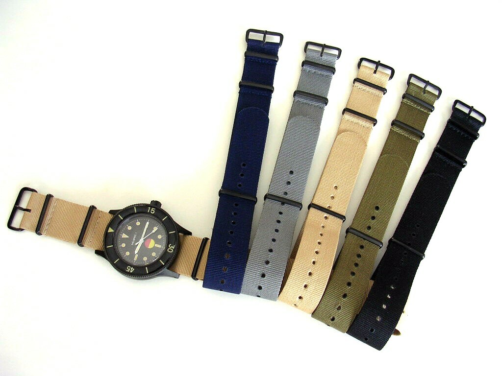 16mm NATO G10 Prem Ballistic PVD MoD RAF Military army watchband strap IW SUISSE