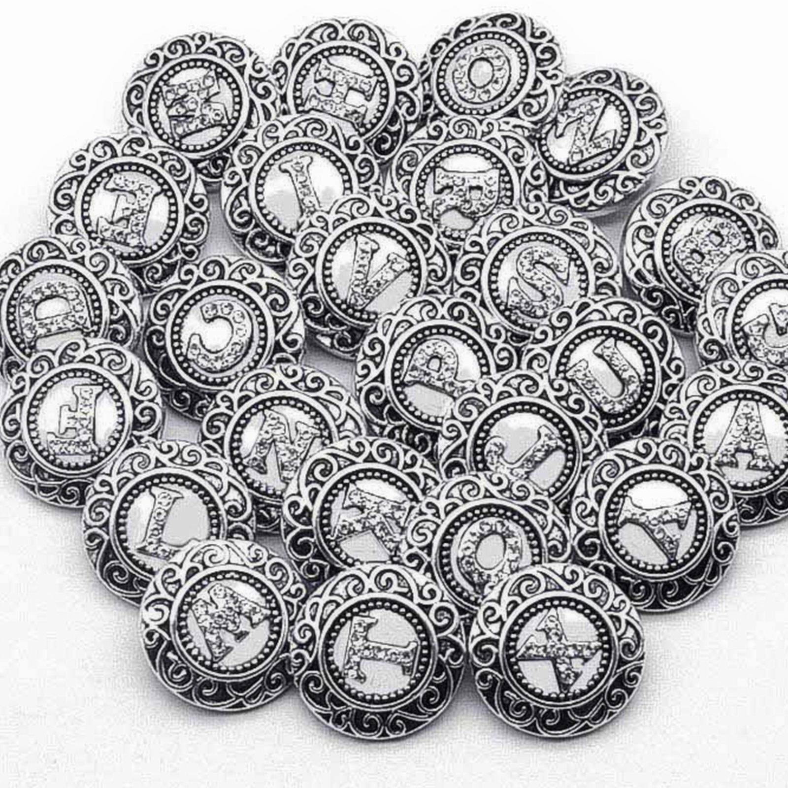 Snap Jewelry Letter Ginger Charm 18MM Initial Alphabet Name Custom Snap Button
