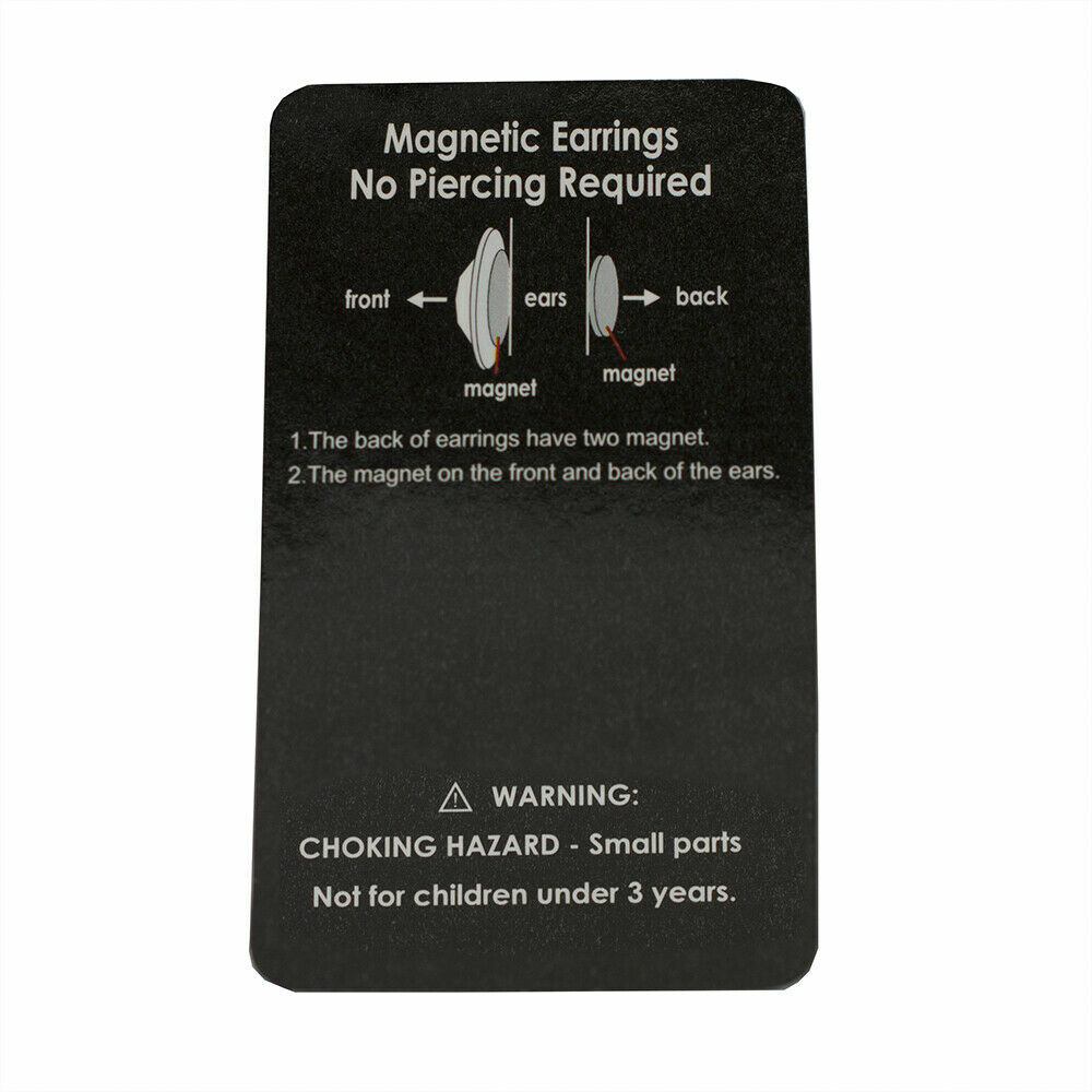 Earrings Magnetic with Double Side Spike End 9mm – Sold as a Pair