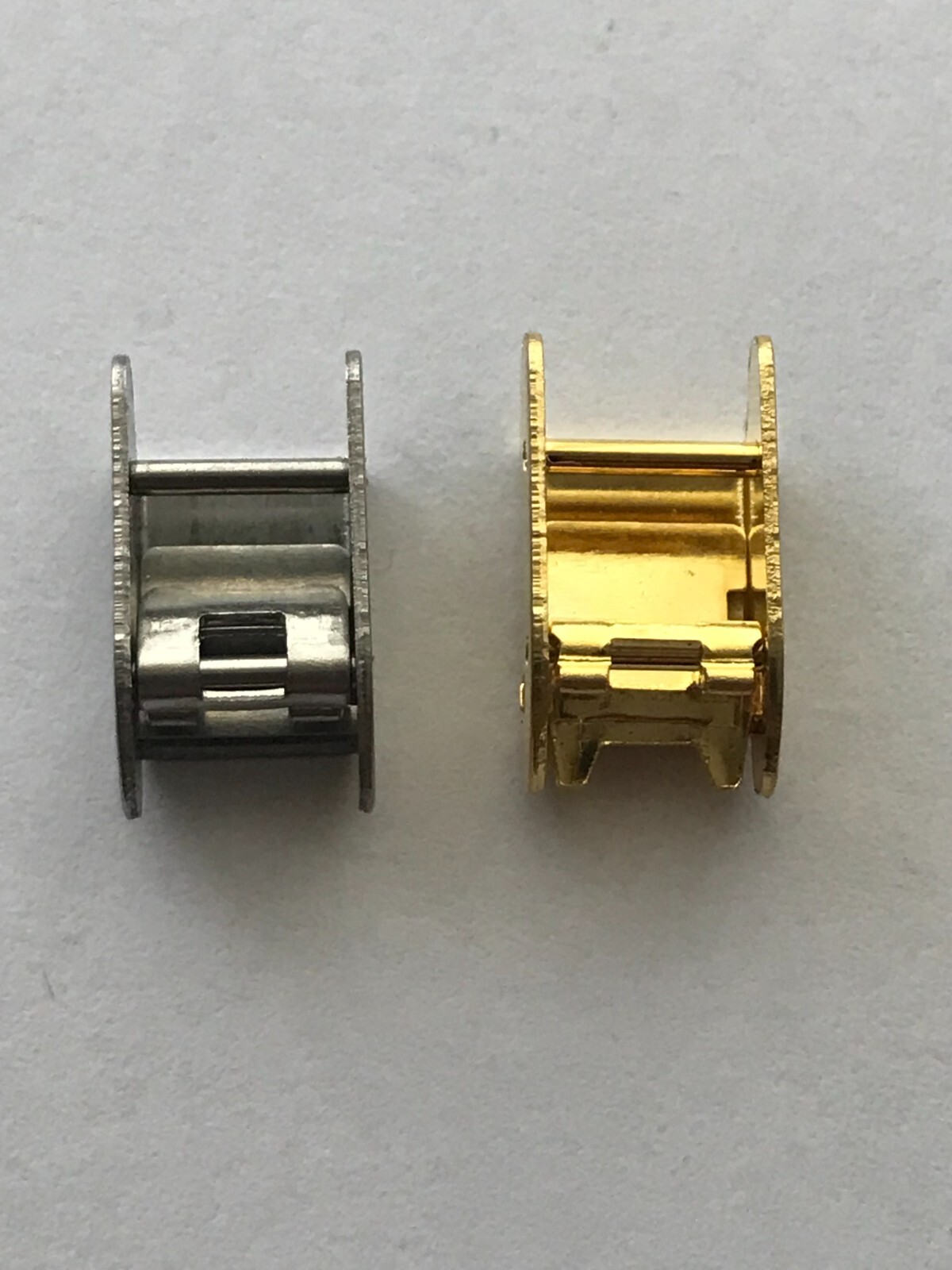 Sliding Clamp Security Clasp Watch Bracelet Strap 7mm to 22mm Gold and Silver