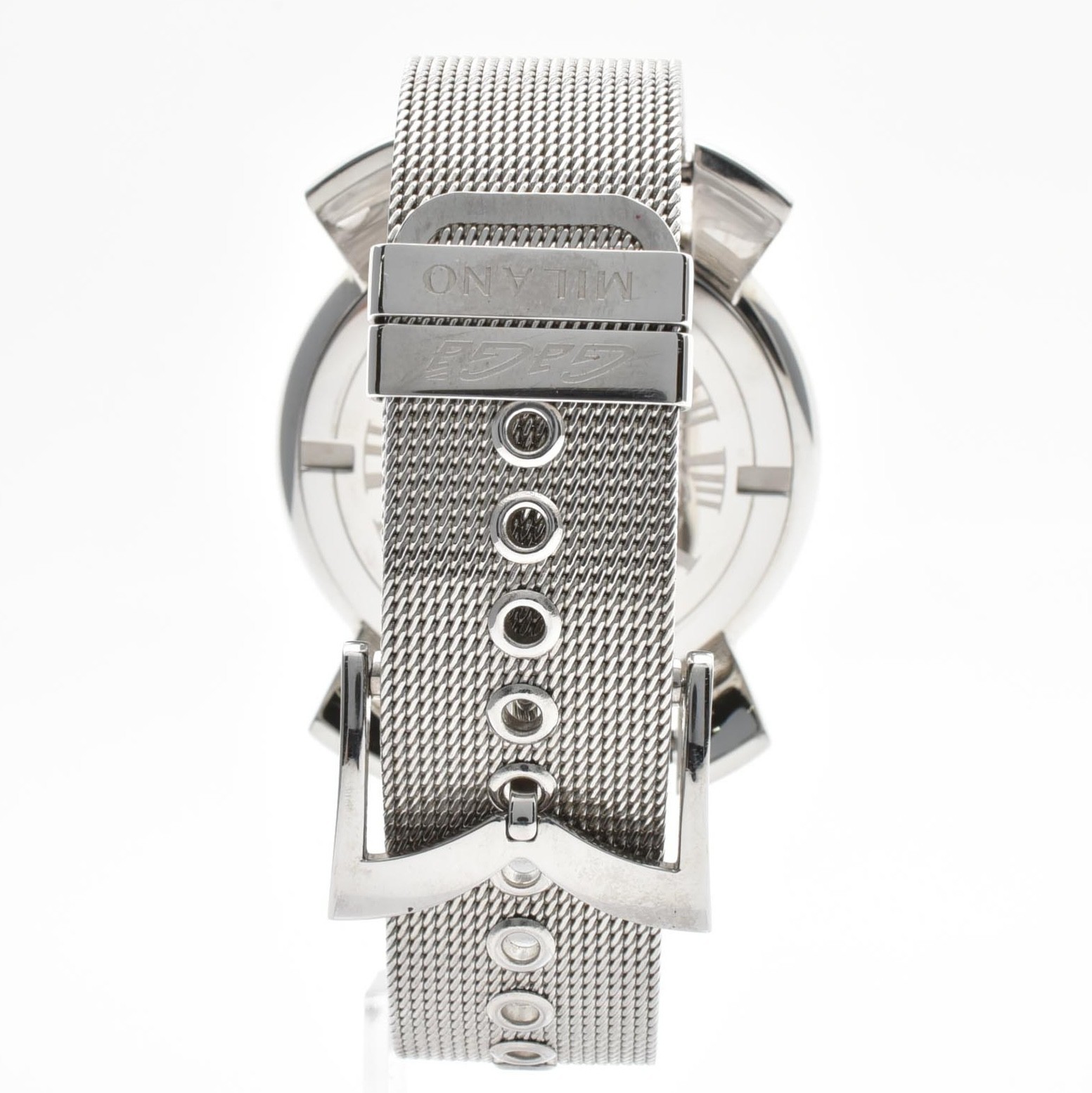 [Box,Paper] GaGa Milano Manuale 46 5080 Silver Dial Quartz Men’s Watch JAPAN