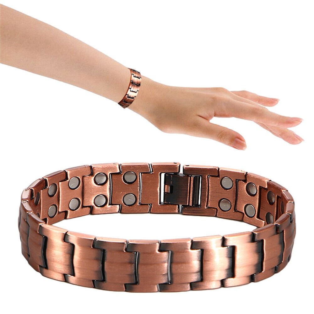 Arthritis Therapy Pure Copper Magnetic Bracelet Weight Loss Bangles Health Care