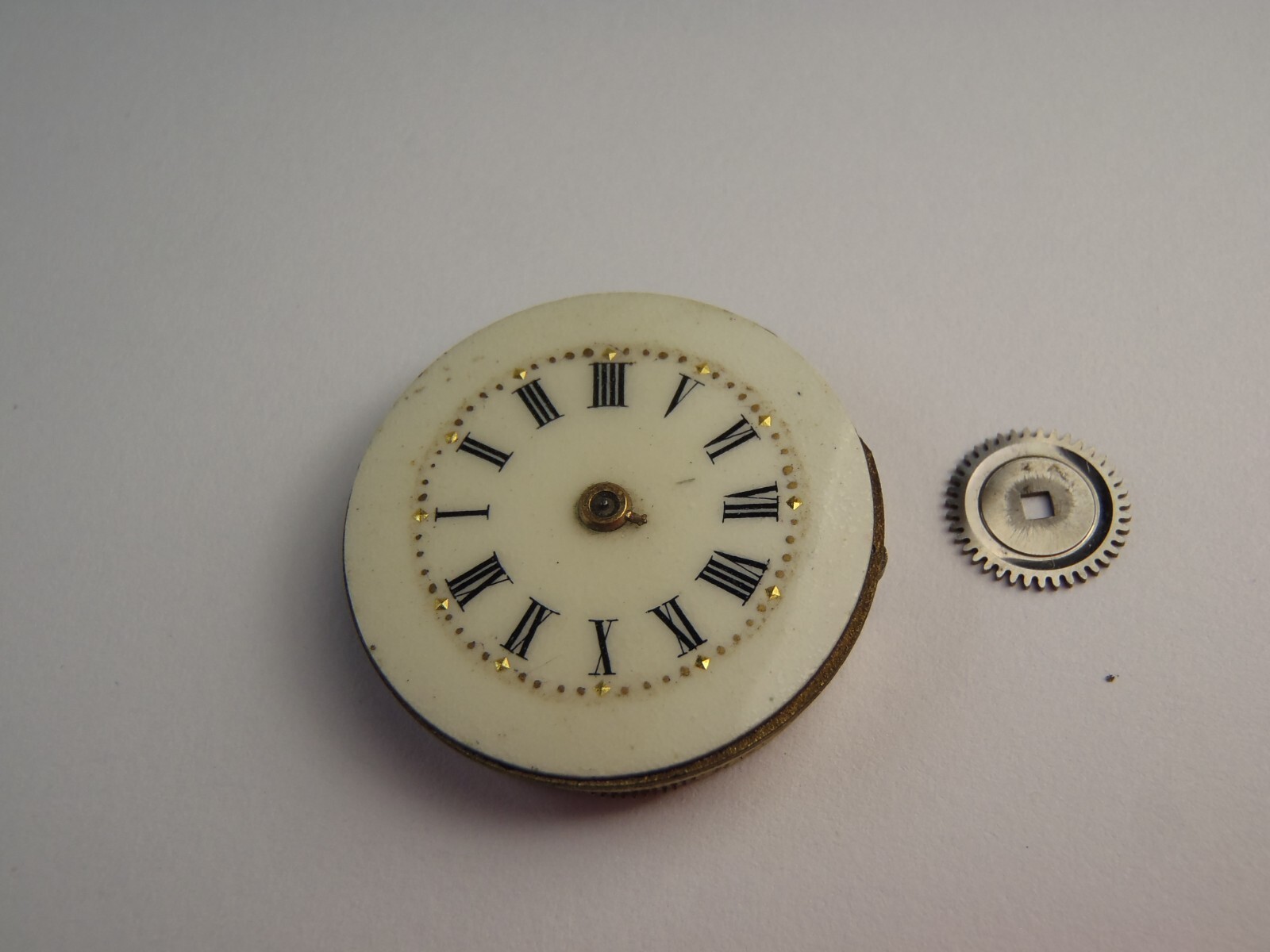 Vintage Manual Wind Watch Movement 23.9mm Across For Parts