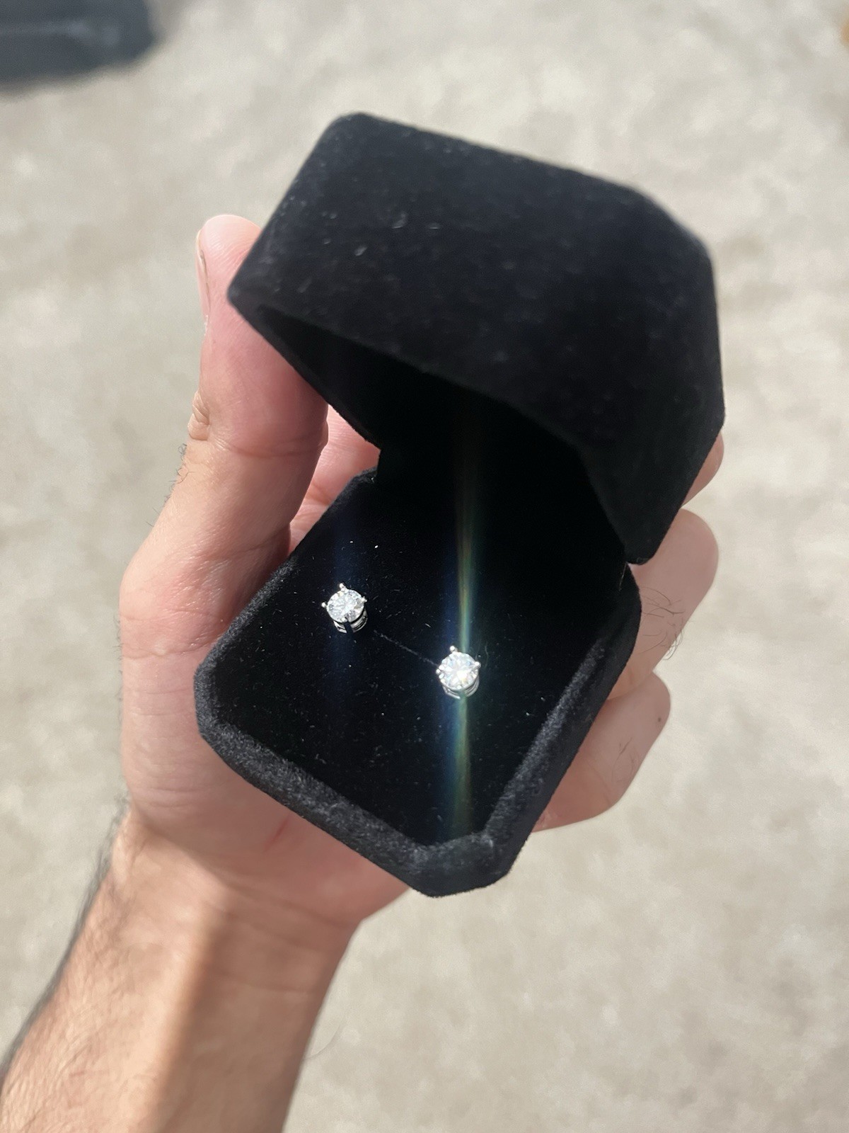 VVS1 Moissanite Stud Earrings