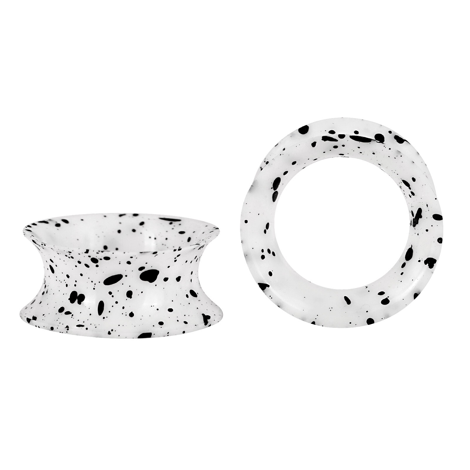 2pcs Thin Flexible Silicone Tunnels Ear Gauges Plugs Earskin Expander 2g-3/4″