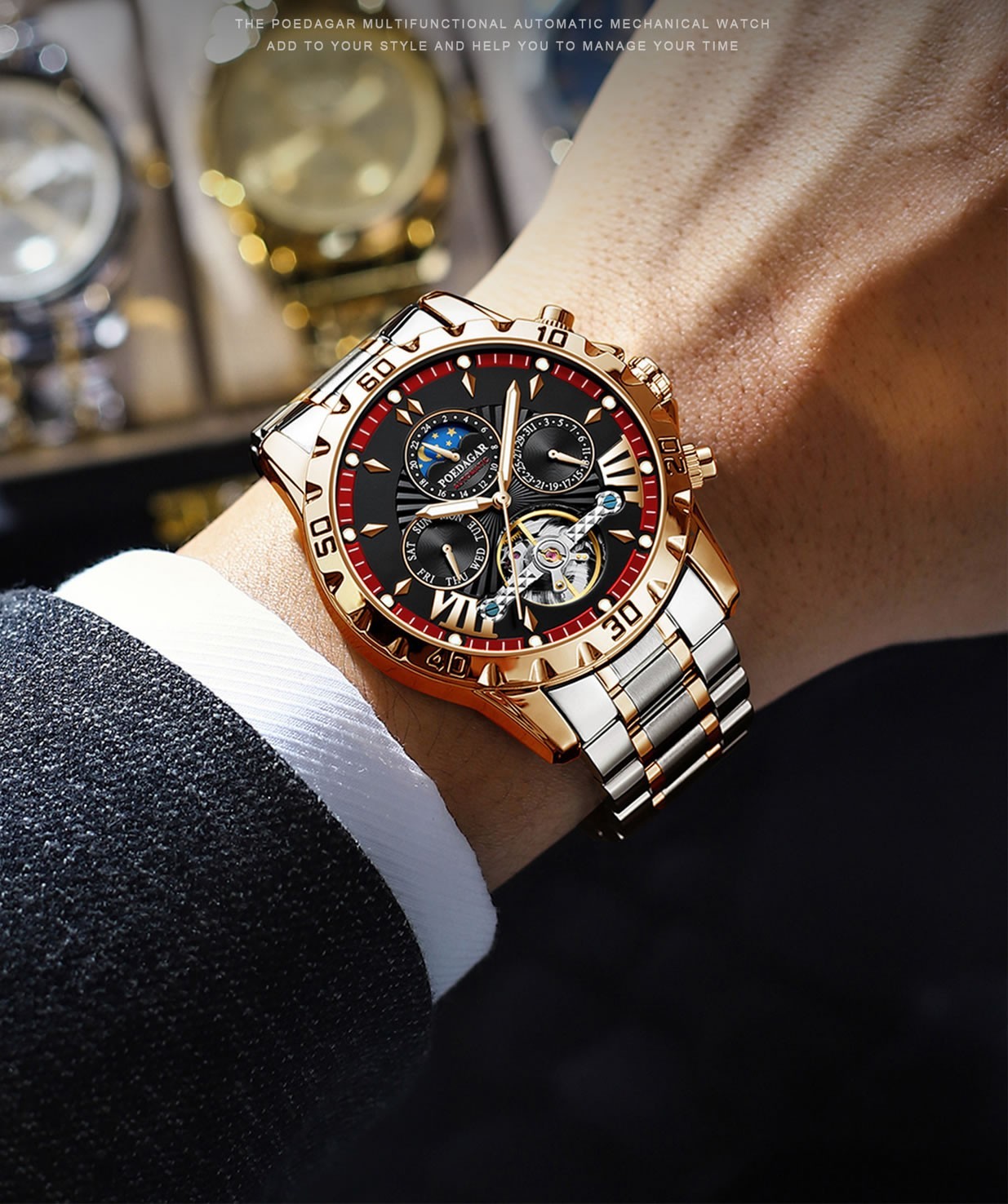 Swiss Brand Waterproof New Automatic Mechanical Men’s Watch