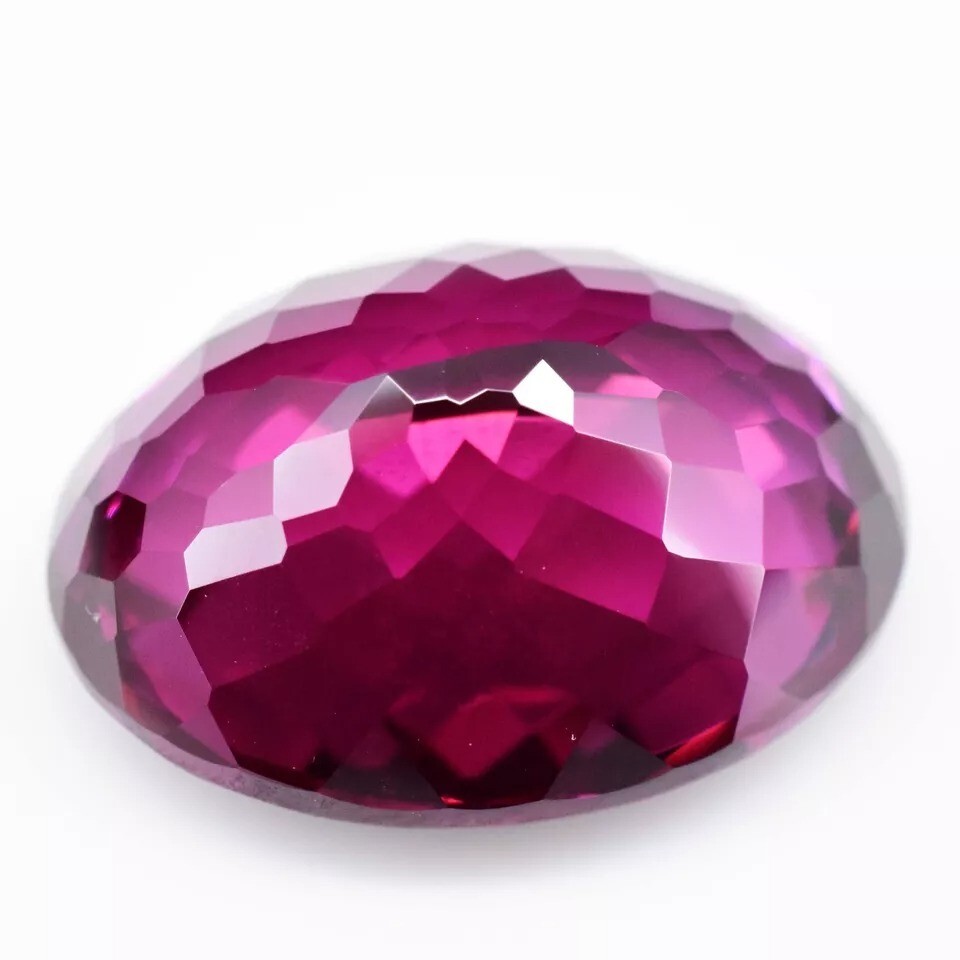 Raspberry Pink Natural Rhodolite Garnet 38-40 Ct Oval Certified Loose Gemstone