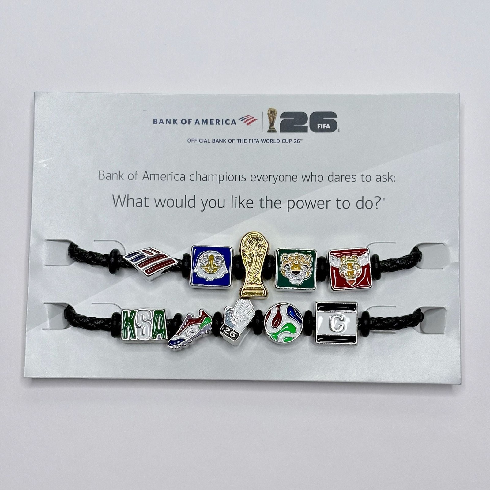 KSA SAUDI ARABIA FIFA World Cup BofA 2026 Charm Bracelet Set