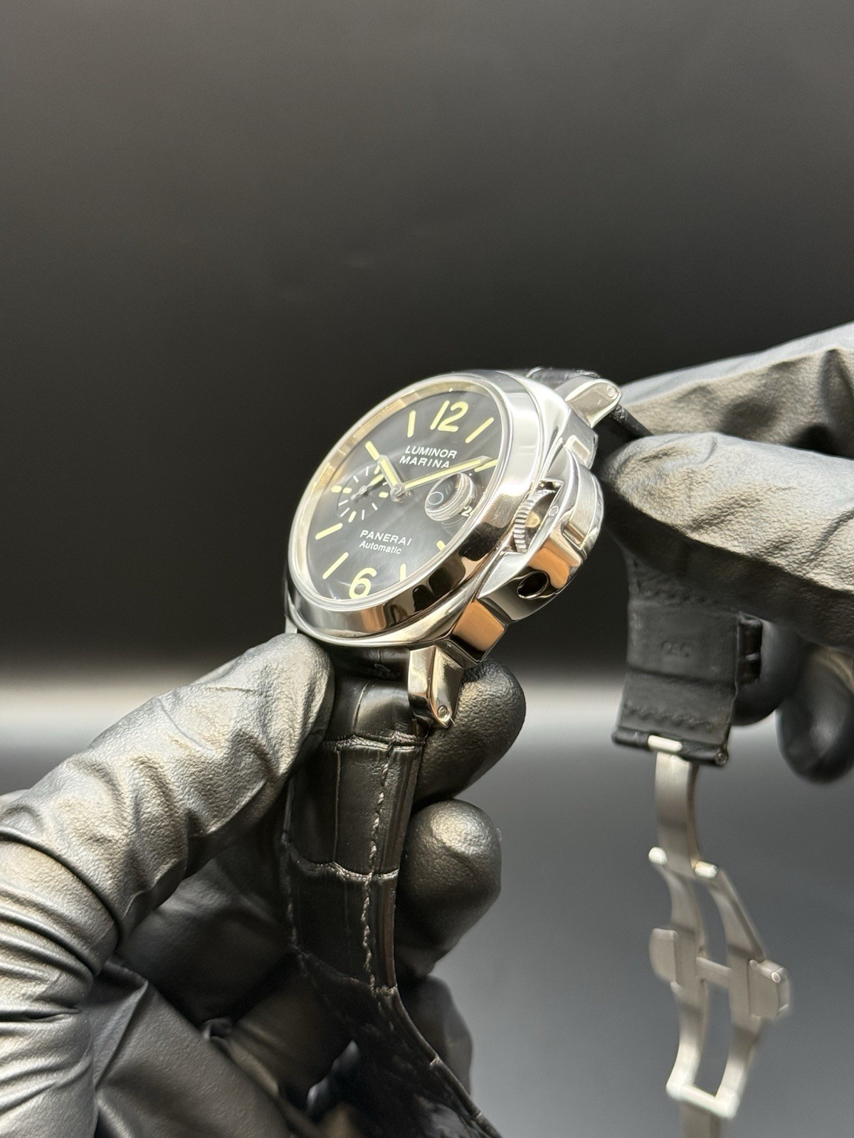 Panerai Luminor Marina Automatic 44mm Steel Mens Watch OP 6693 Naked Watch Only