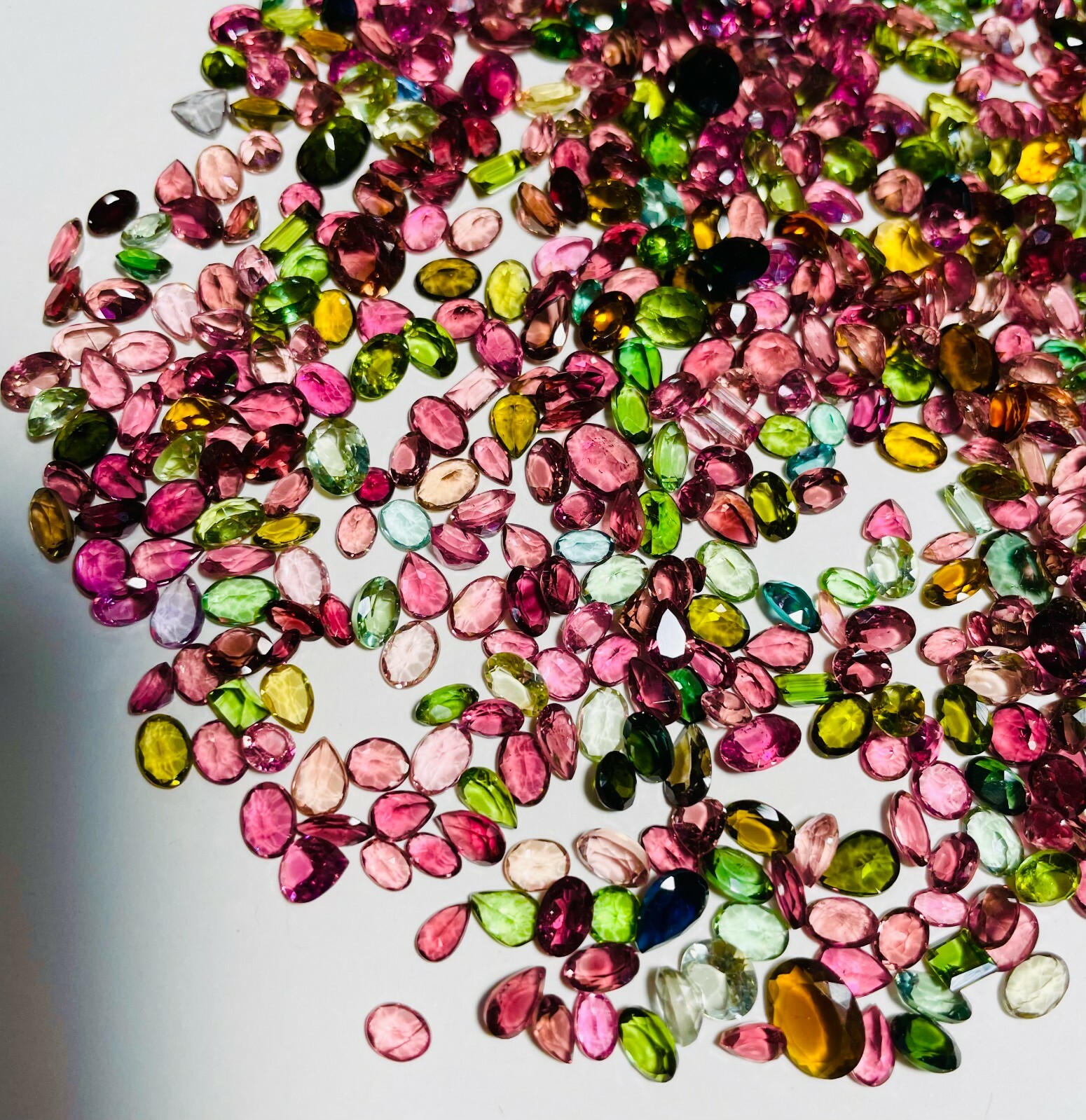 Natural AAA Tourmaline Mix Cut Loose Gemstone Lot, Natural Multi Tourmaline
