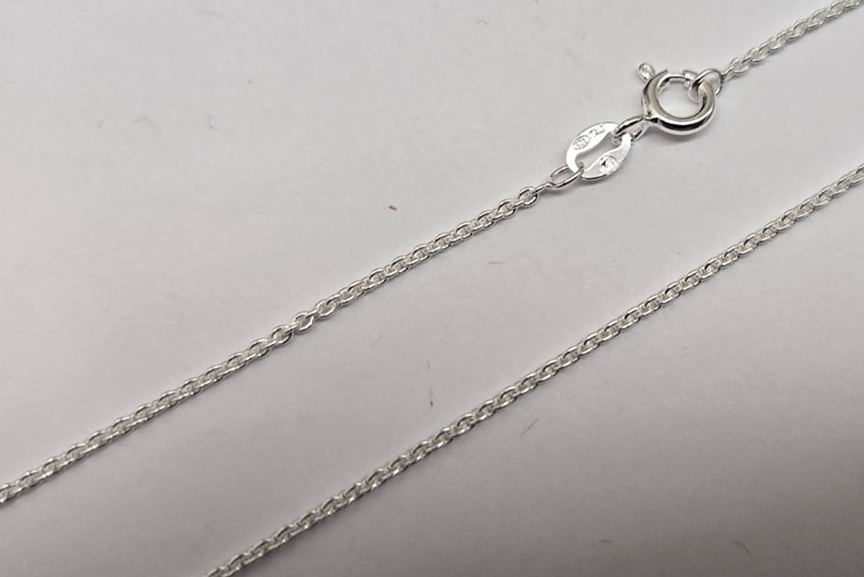 925 Sterling Silver Thin Cable Link Chain Necklace Bracelet 1.5mm 7″ to 30″