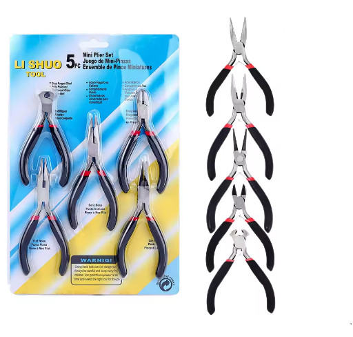 Jewelry Pliers Tool Set 5 Pack Complete Jewelry Making Kit for Crafting Repair
