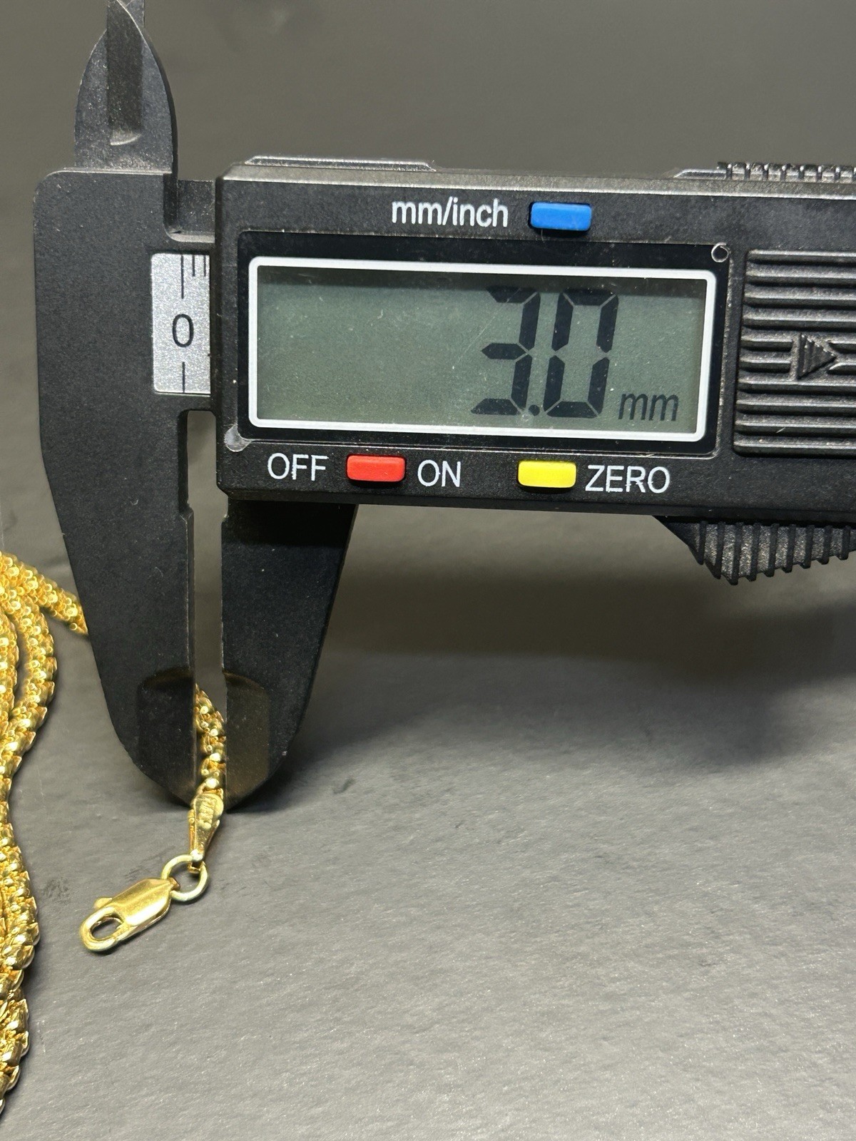 19” Gold Plated Rounded Box Link Chain Necklace 3.0mm Heavy Luxury Style 15g