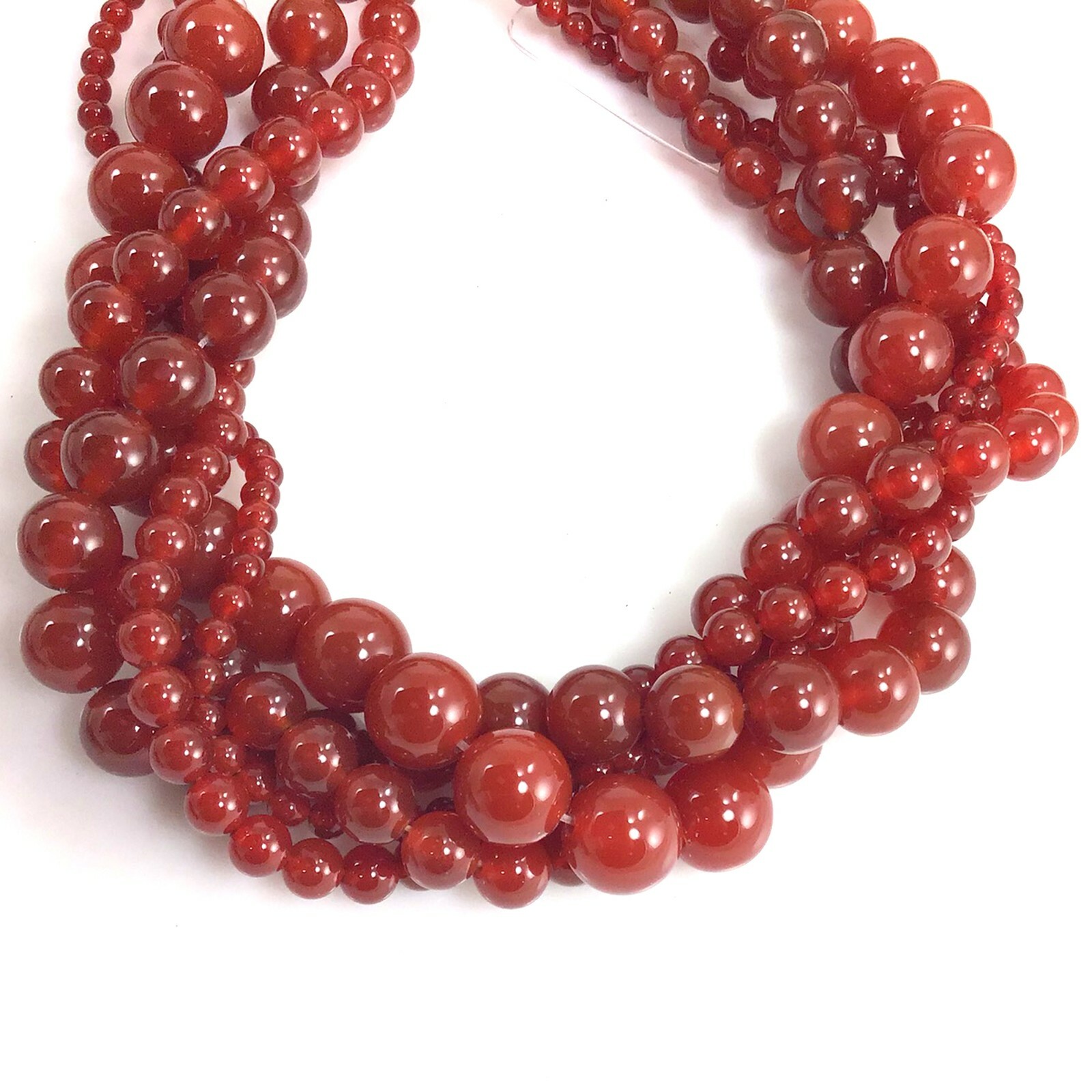 Natural Red Carnelian Spacer Round Bead 15″ 3mm 4mm 6mm 8mm 10mm 12mm Wholesale