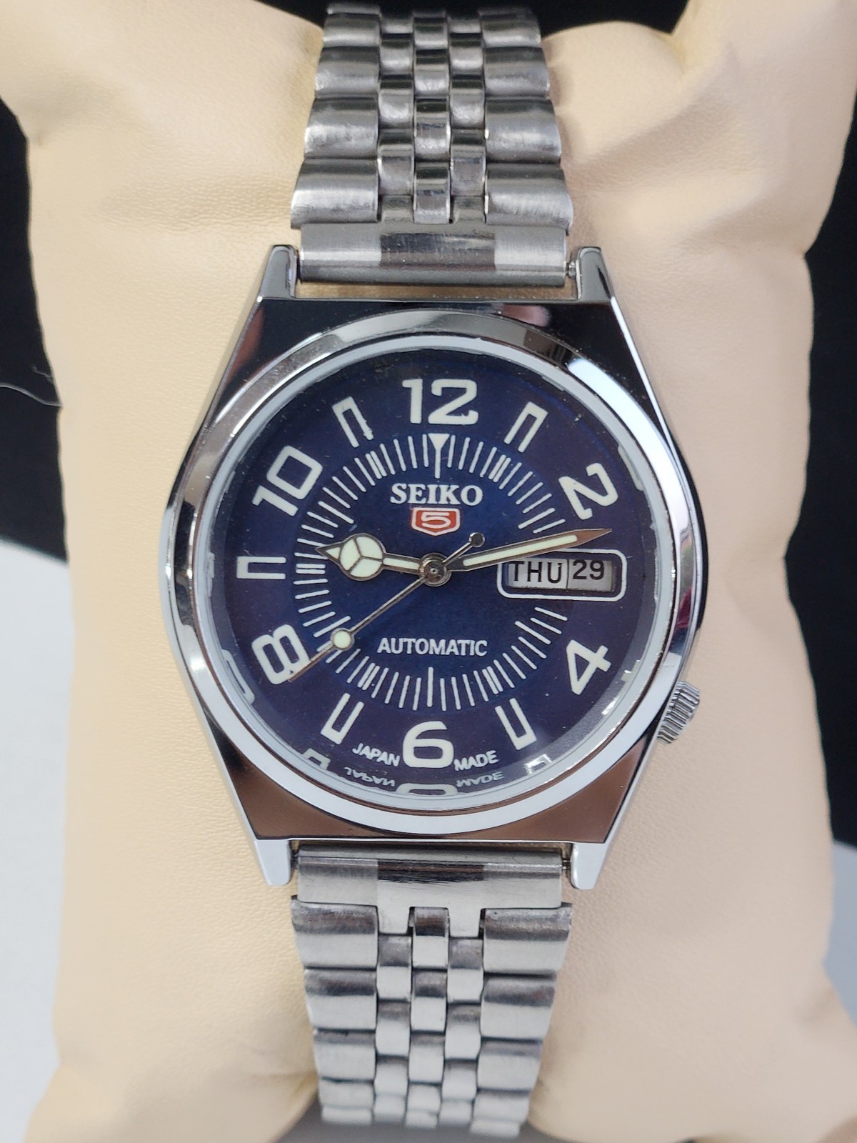 Vintage Seiko 5 Automatic 6309 17 Jewels Gentlemen’s Wrist Watch-Free Shipping