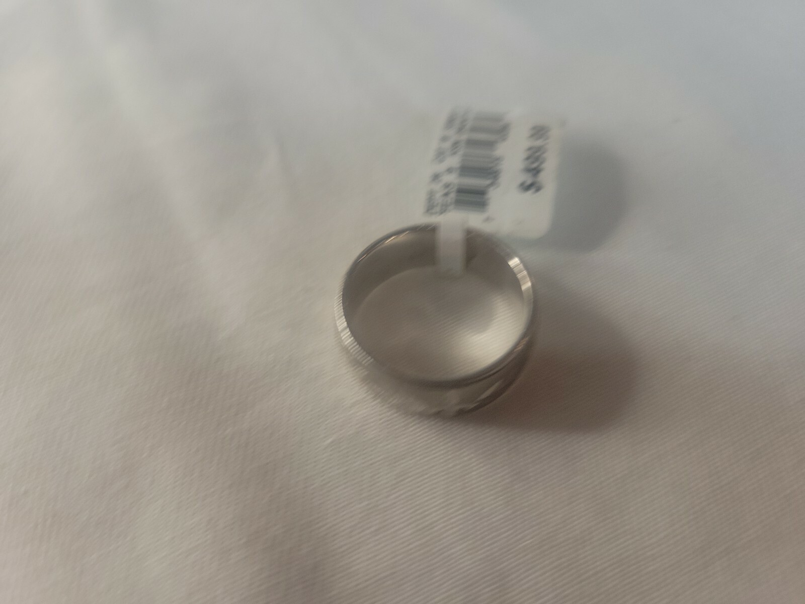 Sterling Silver Men’s 8mm Wedding Band Ring Textured Smooth Size 10 MSRP $499.99
