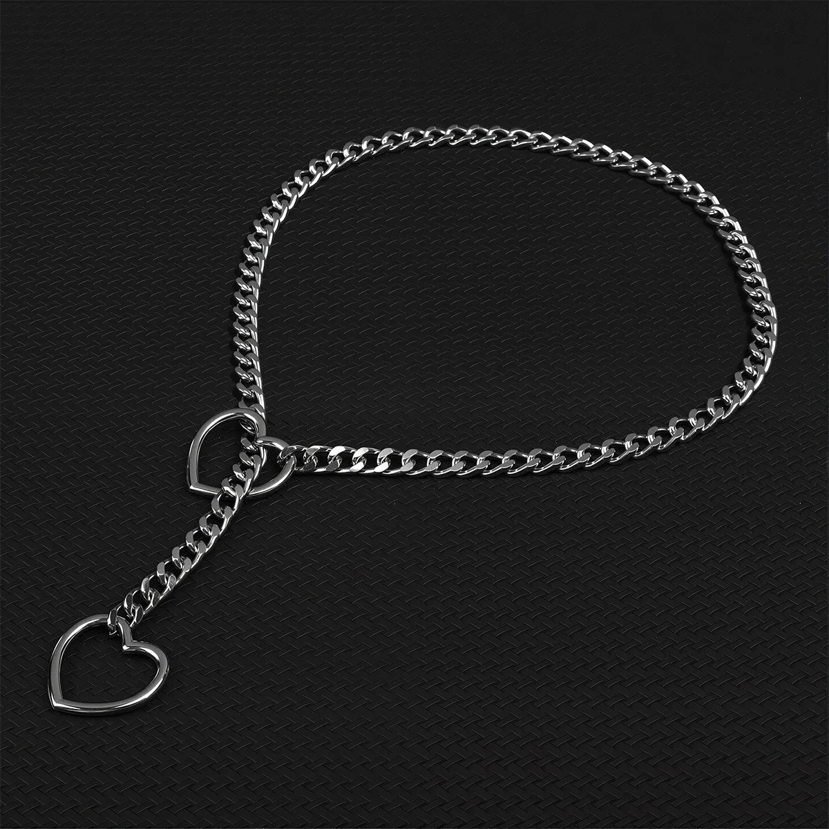 BDSM Adjustable Choker Chain Necklace O-Ring for Women Necklace Jewelry Slip