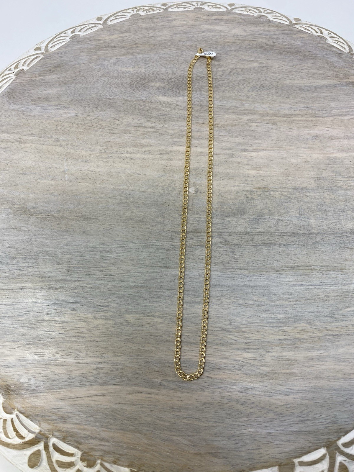 14K Gold filled, 17.5″ long, 0.05″ thick (1.3MM) gold chain (GC-10)