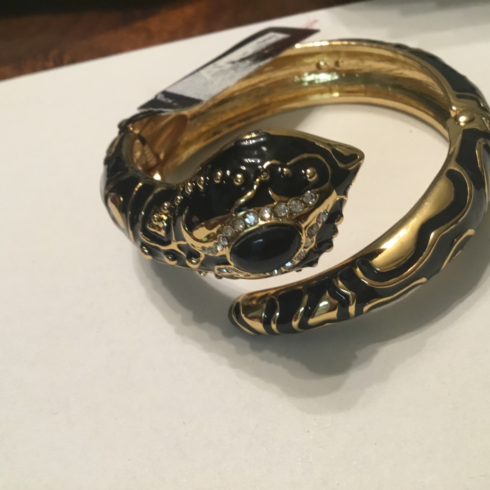 ABS Allen Schwartz Snake Bling Bracelet Gorgeous Sophisticated Look!