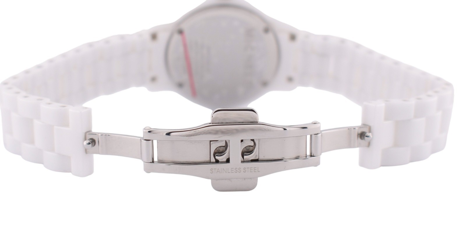 NEW Michele Jetway Mini Ceramic White Bracelet Swiss Watch MWW17E000002 $995.00