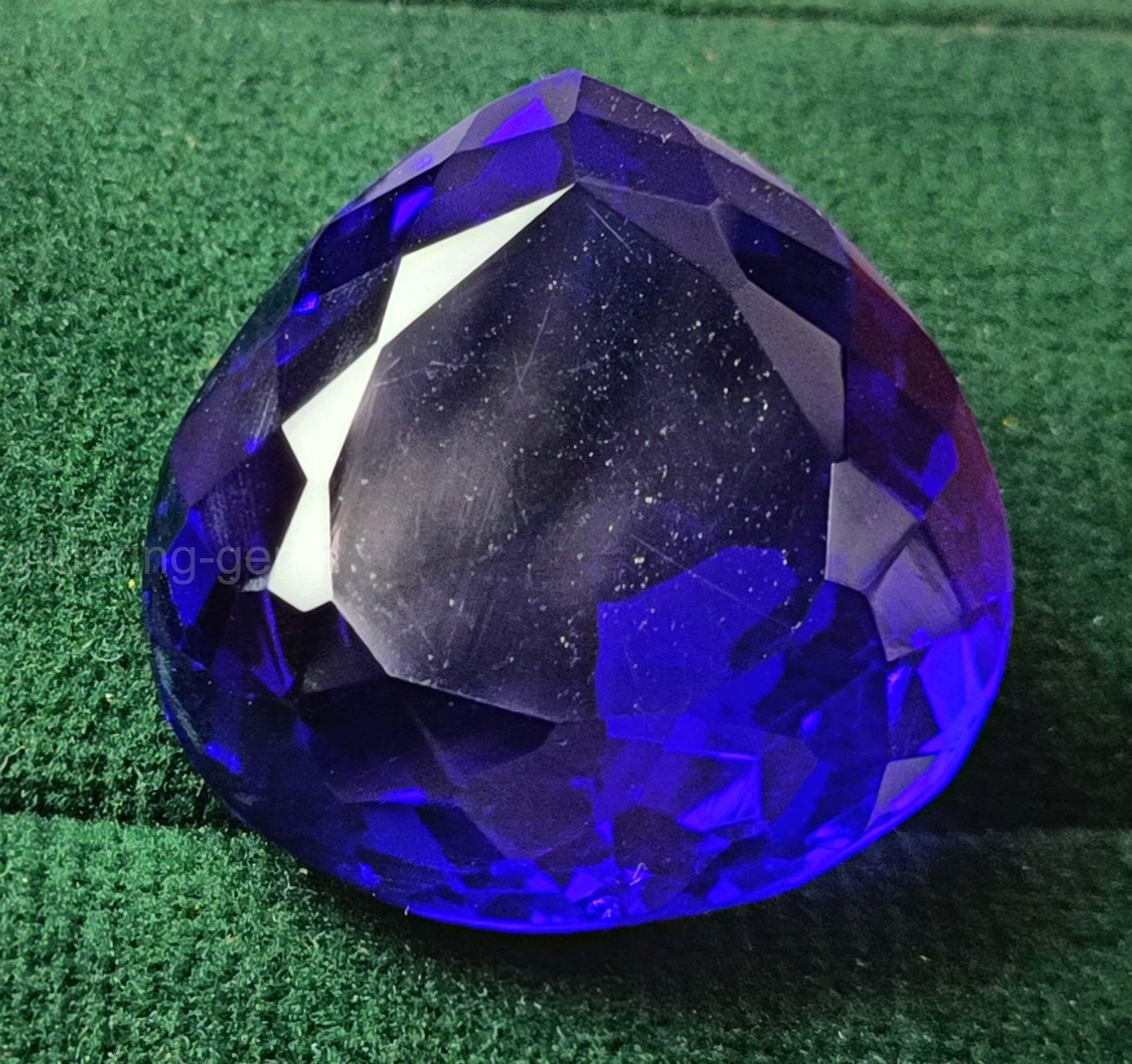 IGL Certified 45.95 Ct Natural Deep Blue Sapphire Pear Cut Loose Gemstone 5SDL