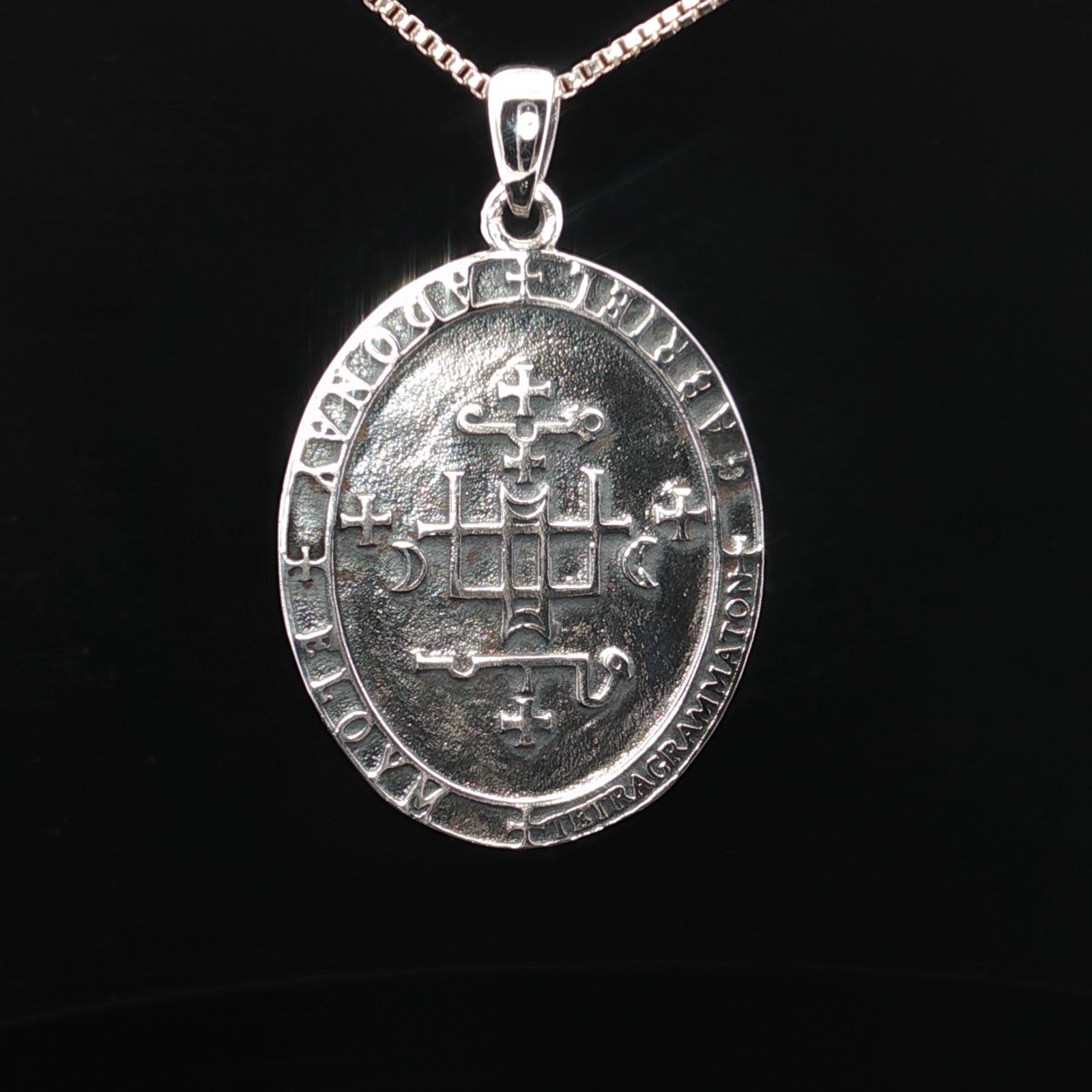925 Sterling Silver Archangel Gabriel Necklace
