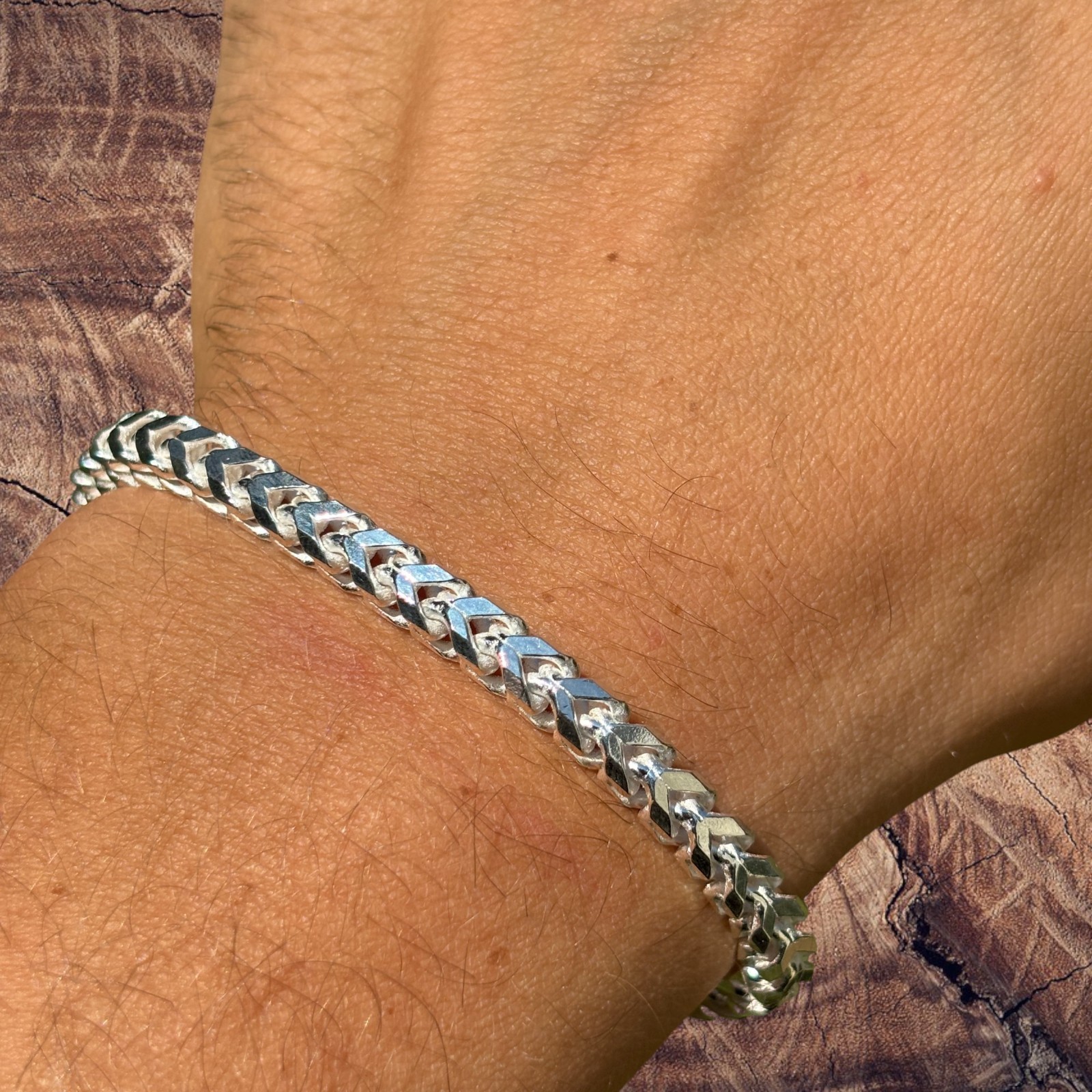 5mm Franco Link Bracelet – Real Solid 925 Sterling Silver Or 14k Gold Vermeil