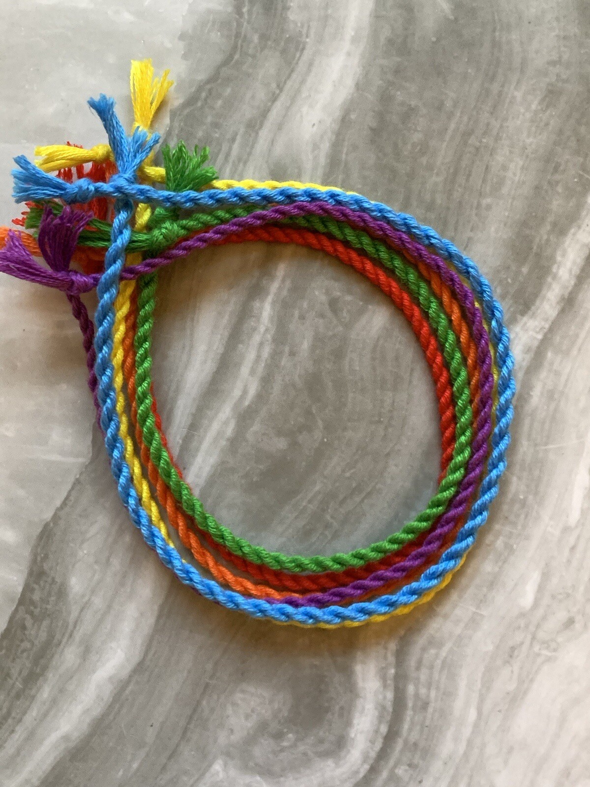 Friendship Bracelet Anklet Cotton Thread Woven Neon Bracelet Ankle UK