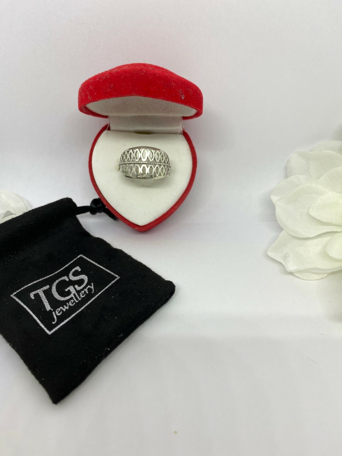 Solid Silver 925 Ladies Ring UK Handmade All Size Available+ gift box