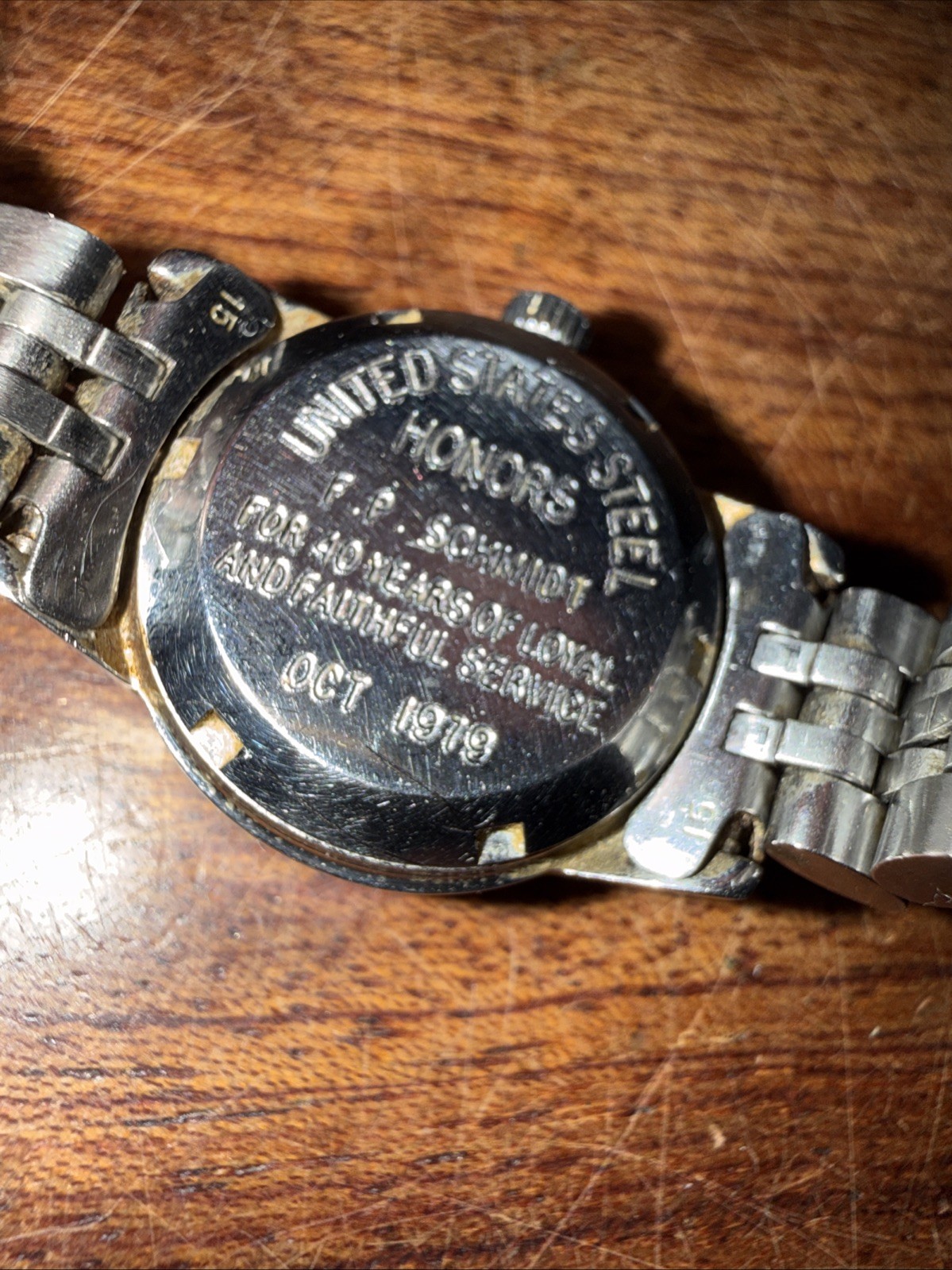 OMEGA Automatic Ladies 22mm USS stamp U.S steel Company 40 Years Service Works
