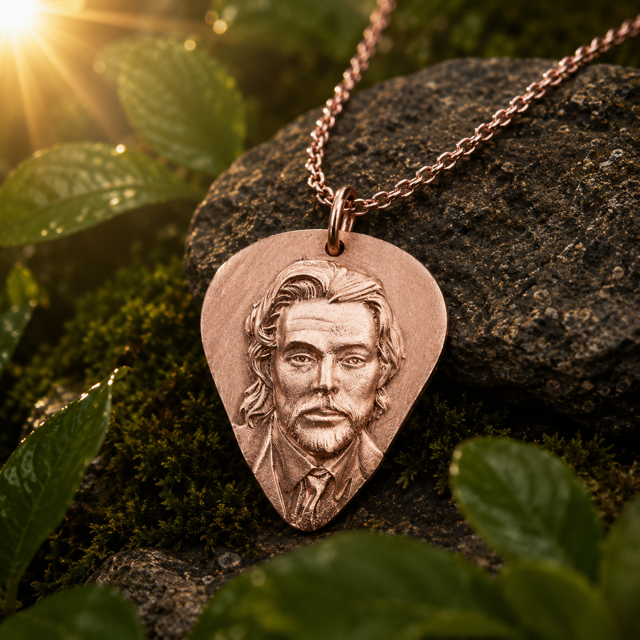 Limited! Sterling Silver McCartney Portrait and Sign Pendant Necklace for Fans
