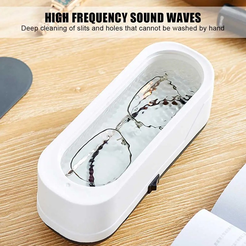 Sonic Jewelry Cleaner- 45 Khz Professional Portable Glasses Cleaner Machine