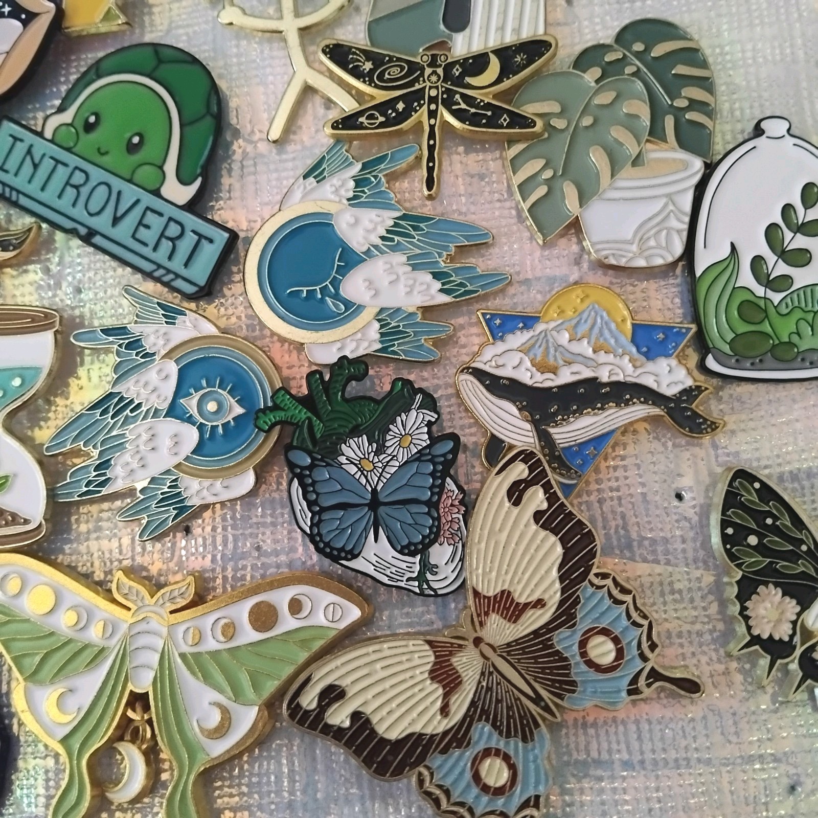Assorted Enamel Pin Lot 30 pcs random pins collection
