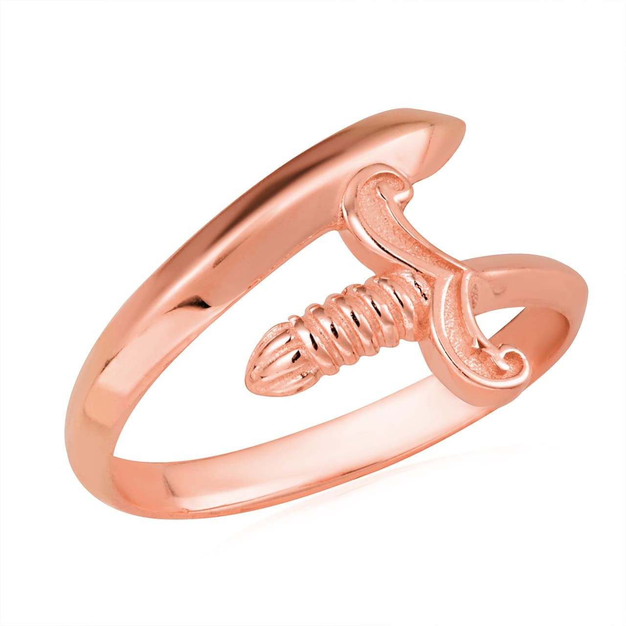 Gold Medieval Sword Wraparound Band Ring (Available in Yellow/Rose/White Gold)
