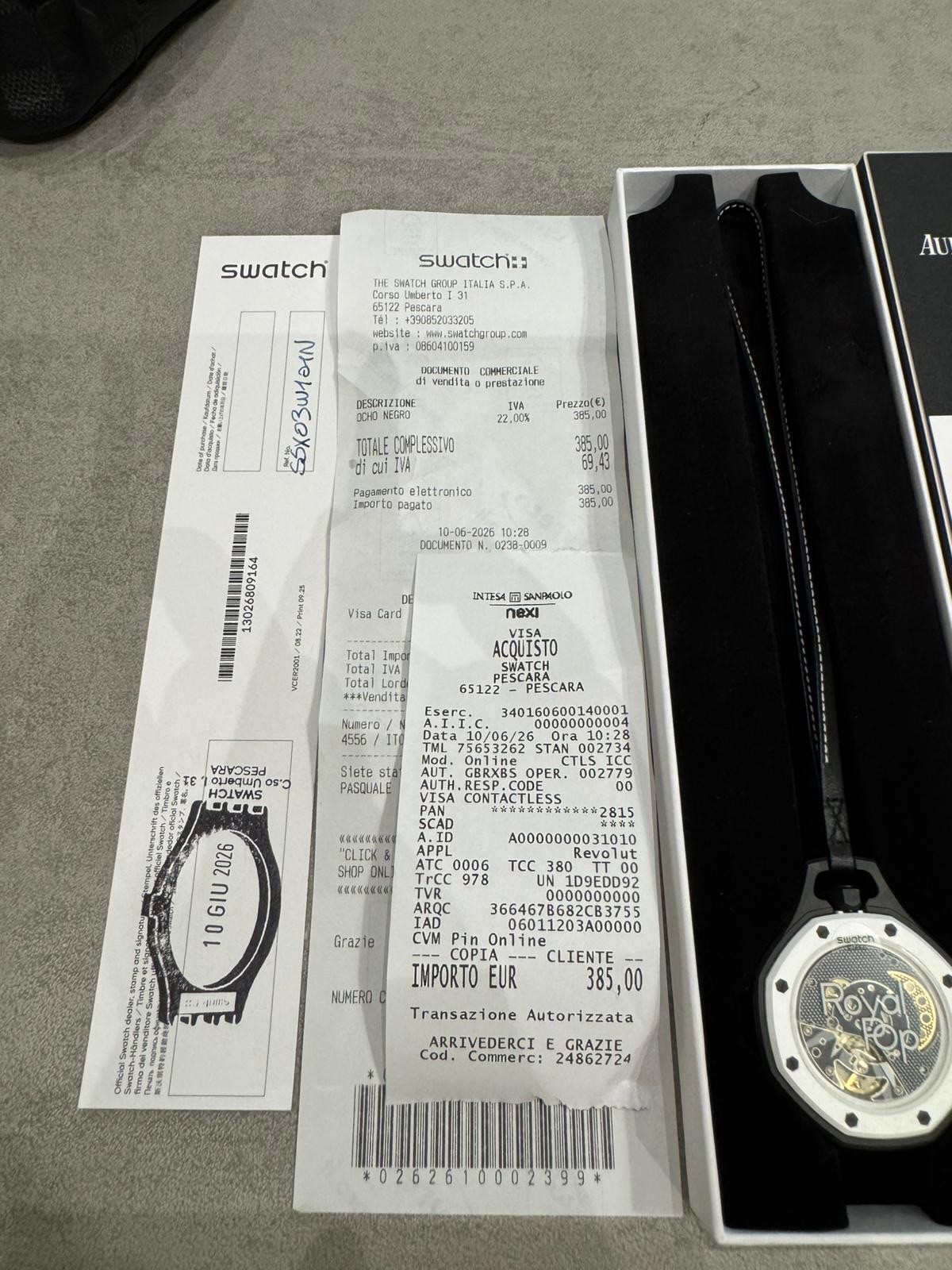 Swatch x Audemars Piguet AP Bioceramic Royal Pop Eight Black SSX03W101N