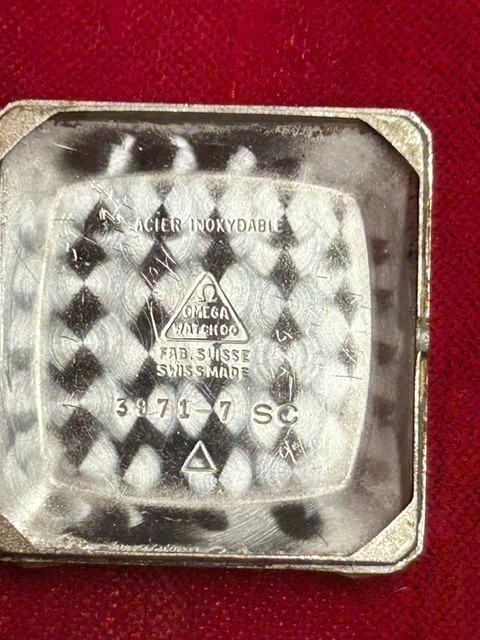 Omega 20J Automatic Cal 471 Square Watch Ref: 3971 SC, Used with original box