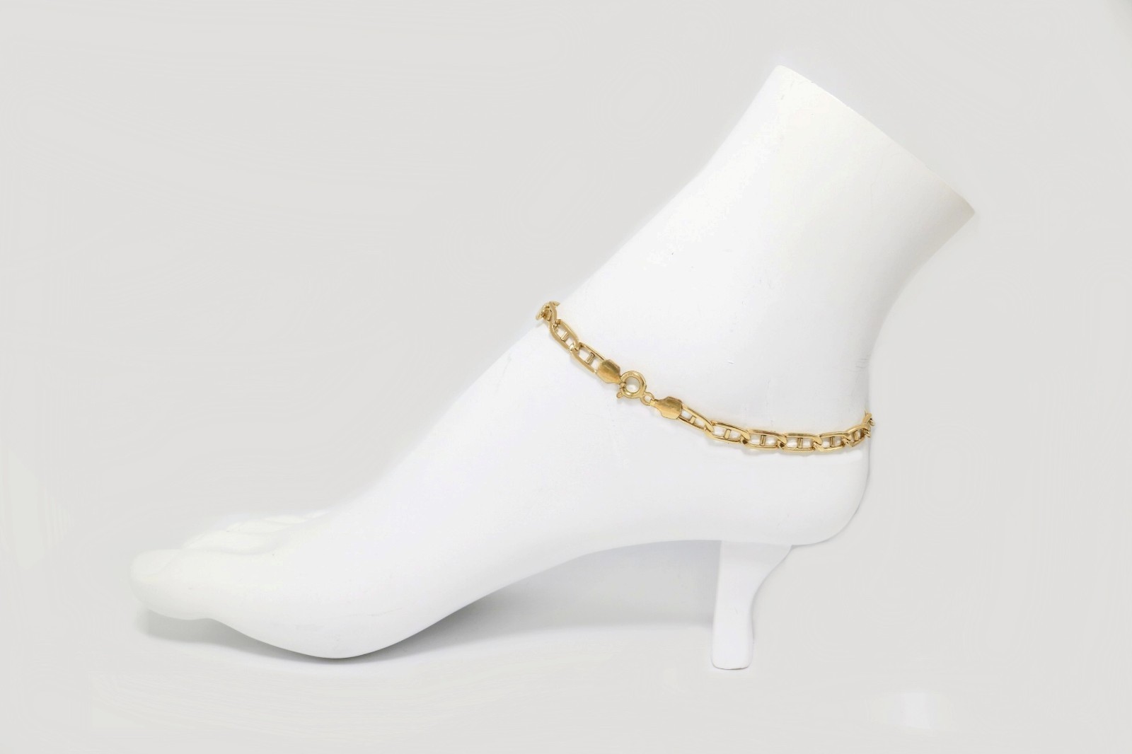 Solid long mariner chain Anklet brac. Real 1/20 – 14K Gold Filled