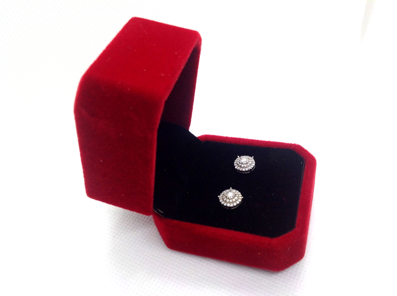 0.57ct Moissanite Stud Earrings Gra Certified