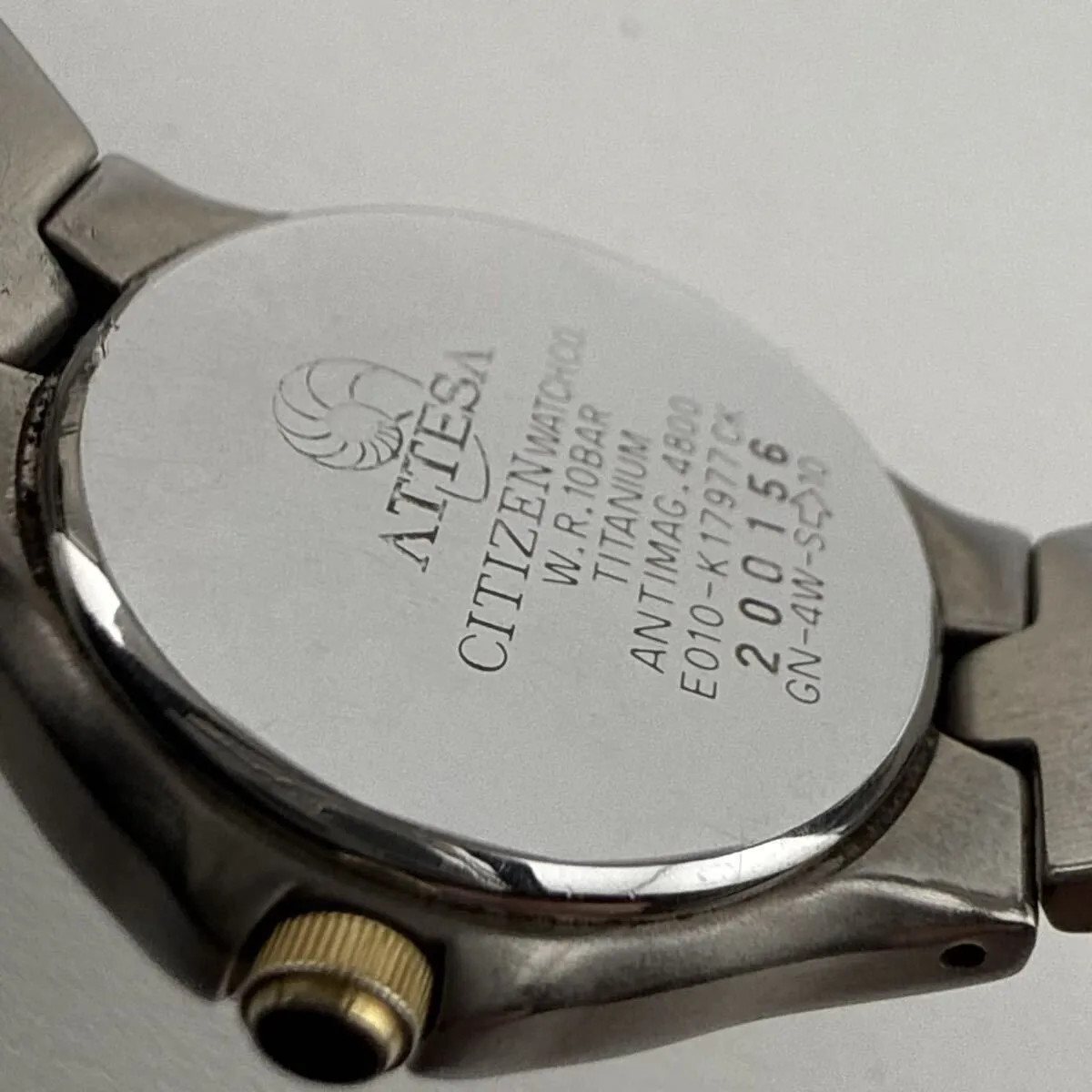 CITIZEN ATTESA TITANIUM E010-K17977 Women’s/Boys’ Solar Powered Watch, W