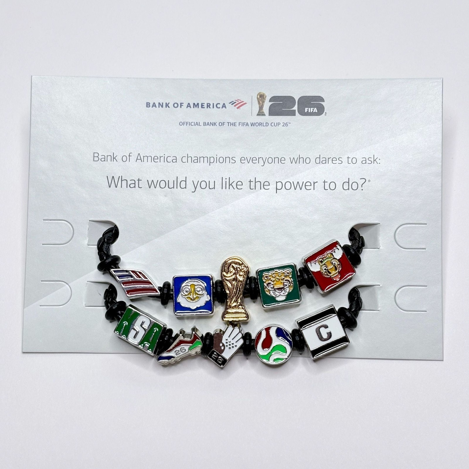 KSA SAUDI ARABIA FIFA World Cup BofA 2026 Charm Bracelet Set