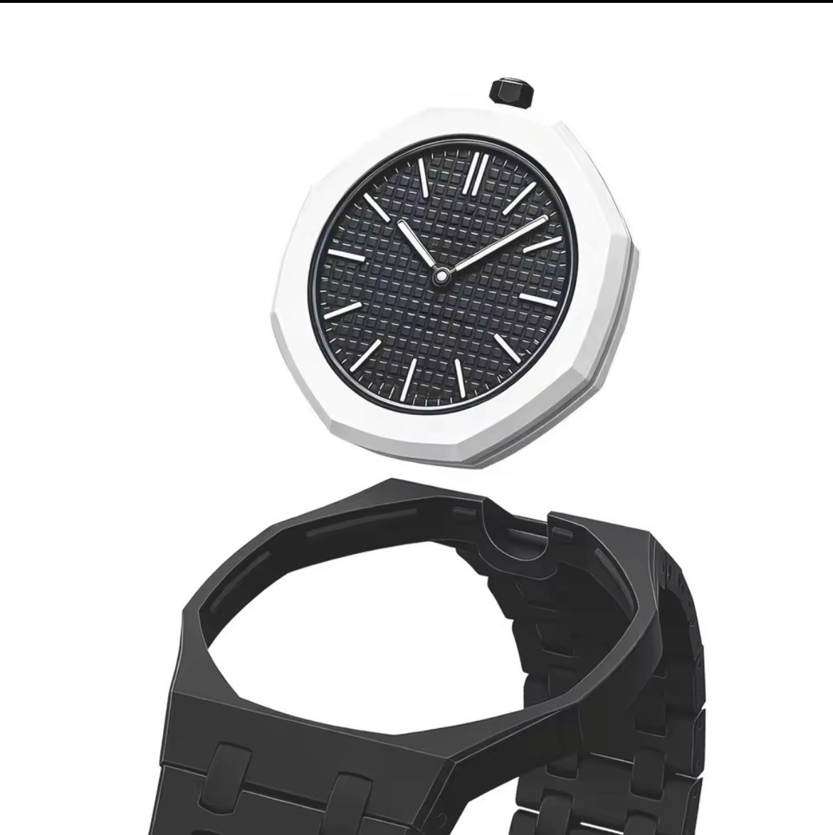 AP x Swatch Royal Pop Integrated Link Ceramic Bracelet Band – Midnight Black