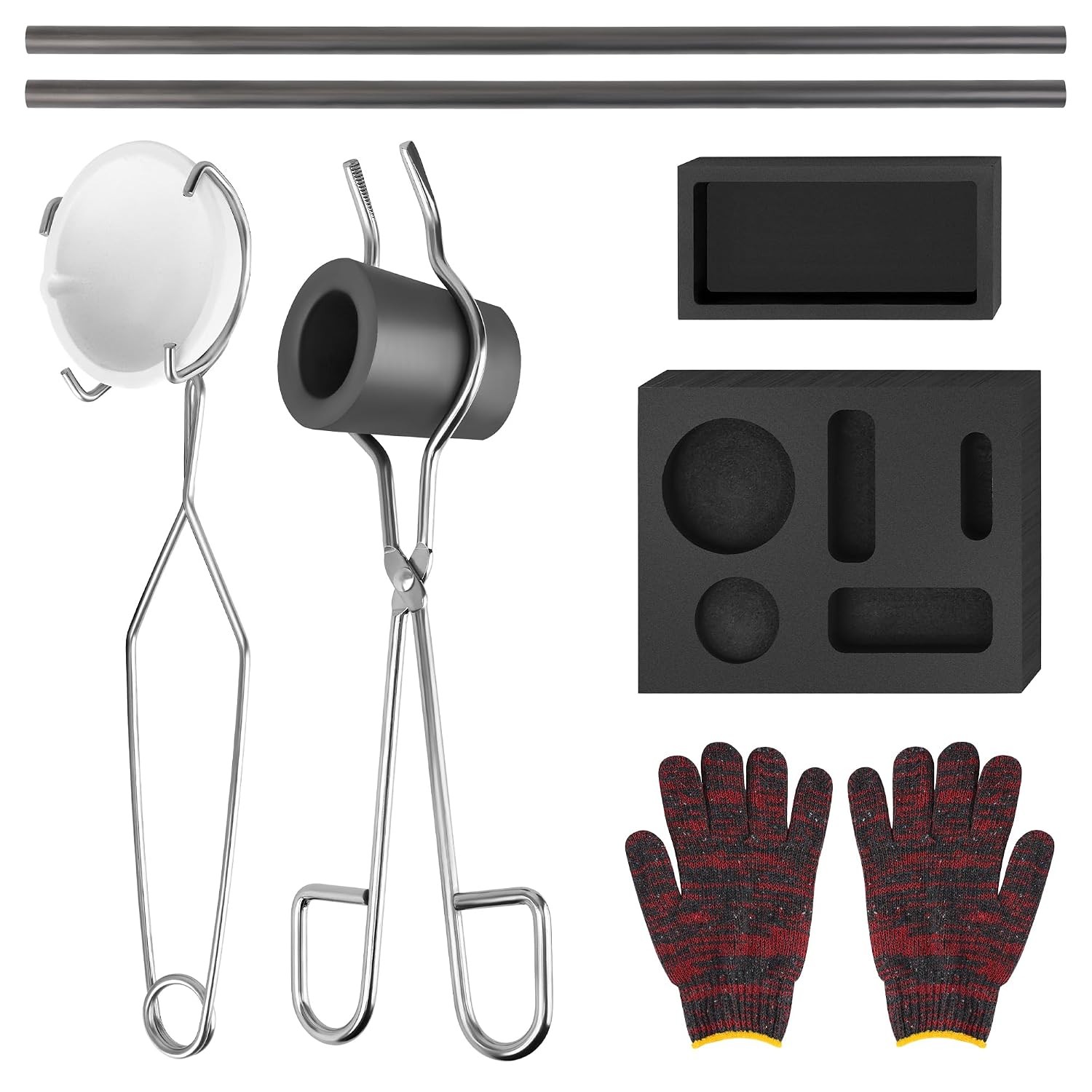 Graphite Torch Melting Casting Kit with Graphite Ingot Mould 2 Cru Graphite