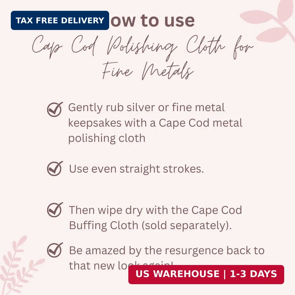 Polishing Cloths for Fine Metals | Silver | Jewelry Cleaner and Tarnish Remover