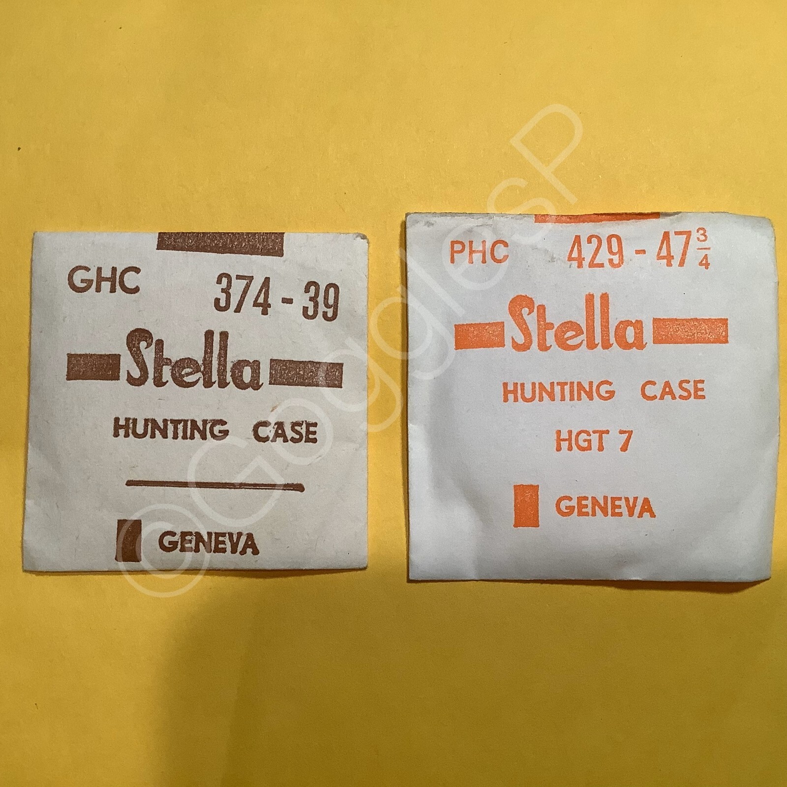 Stella Hunting Case Acrylic Thin Crystals for Pocket Watches (Choose Size)