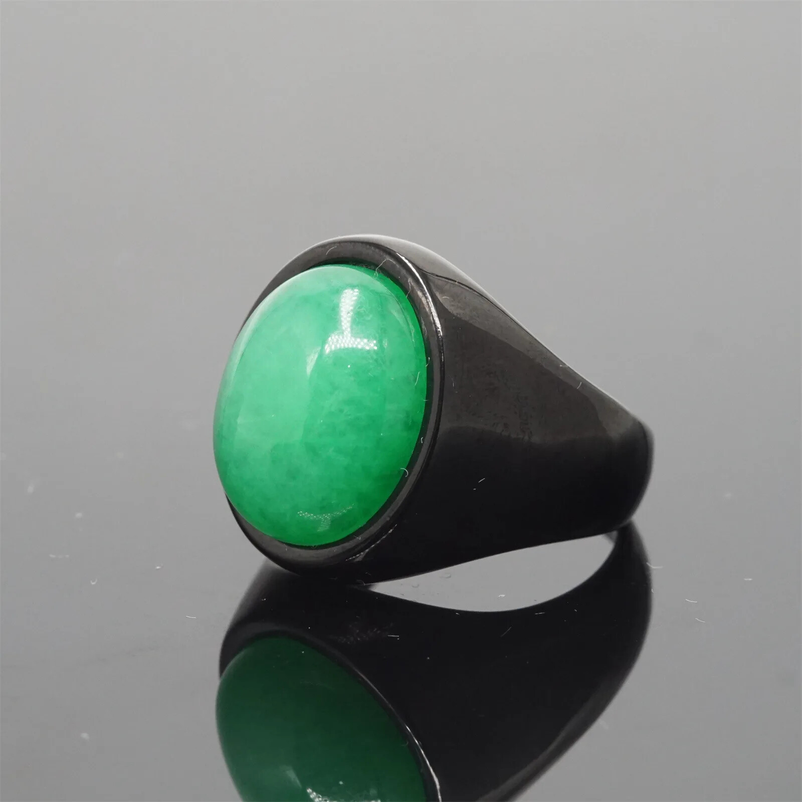 Multi Color Stone Vintage Stainless Steel Fashion Trendy Rings Size 7-12