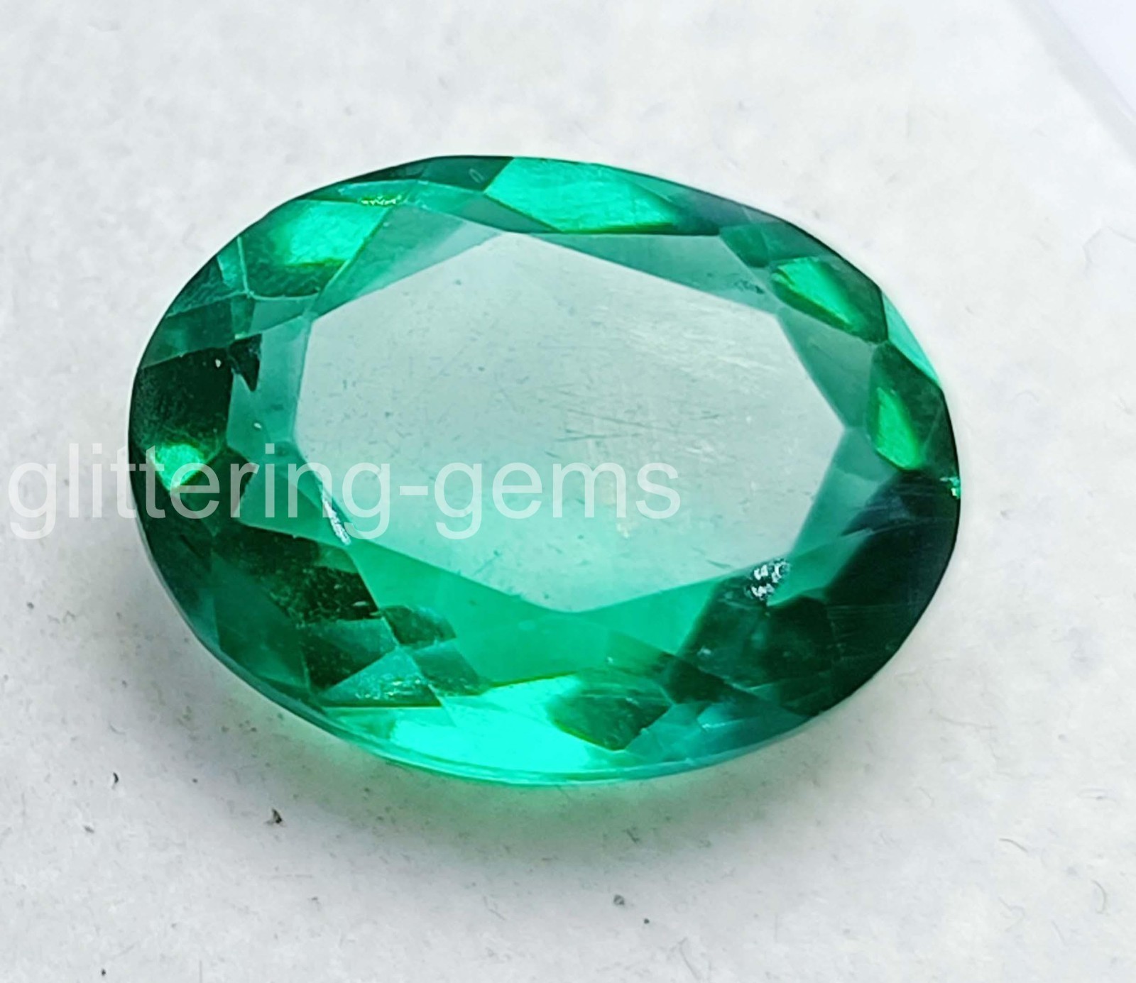 8.10 Ct Natural Green Emerald Oval Shape IGL Certified Loose Gemstone 5SDH