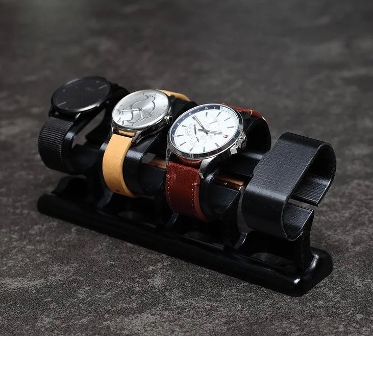Black Plastic Modern Watch Display Stand Holder for 4-7 Watches 2010-Now